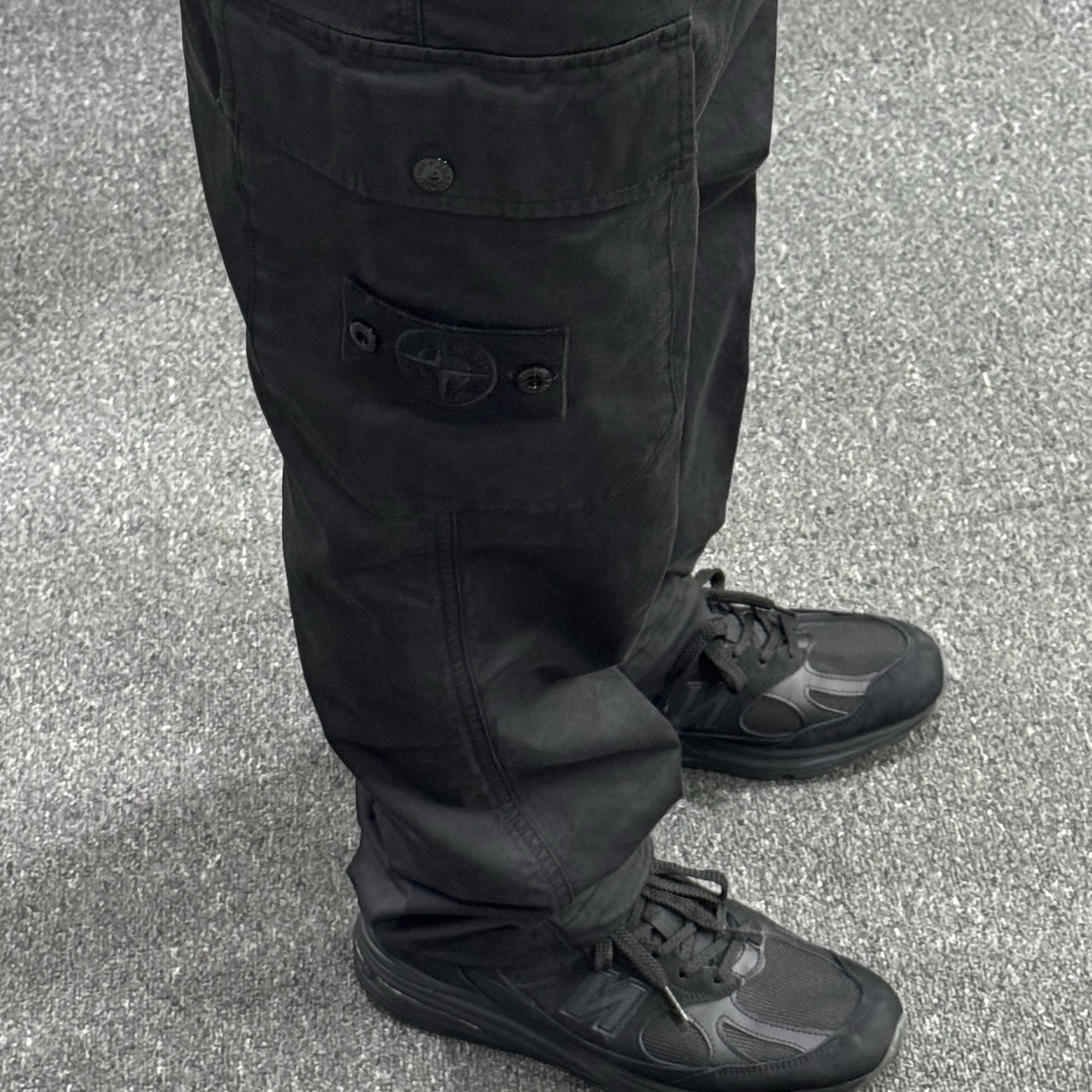 New Balance x Stone Island 991v2 Made in UK Black 착용 스타일 - 1