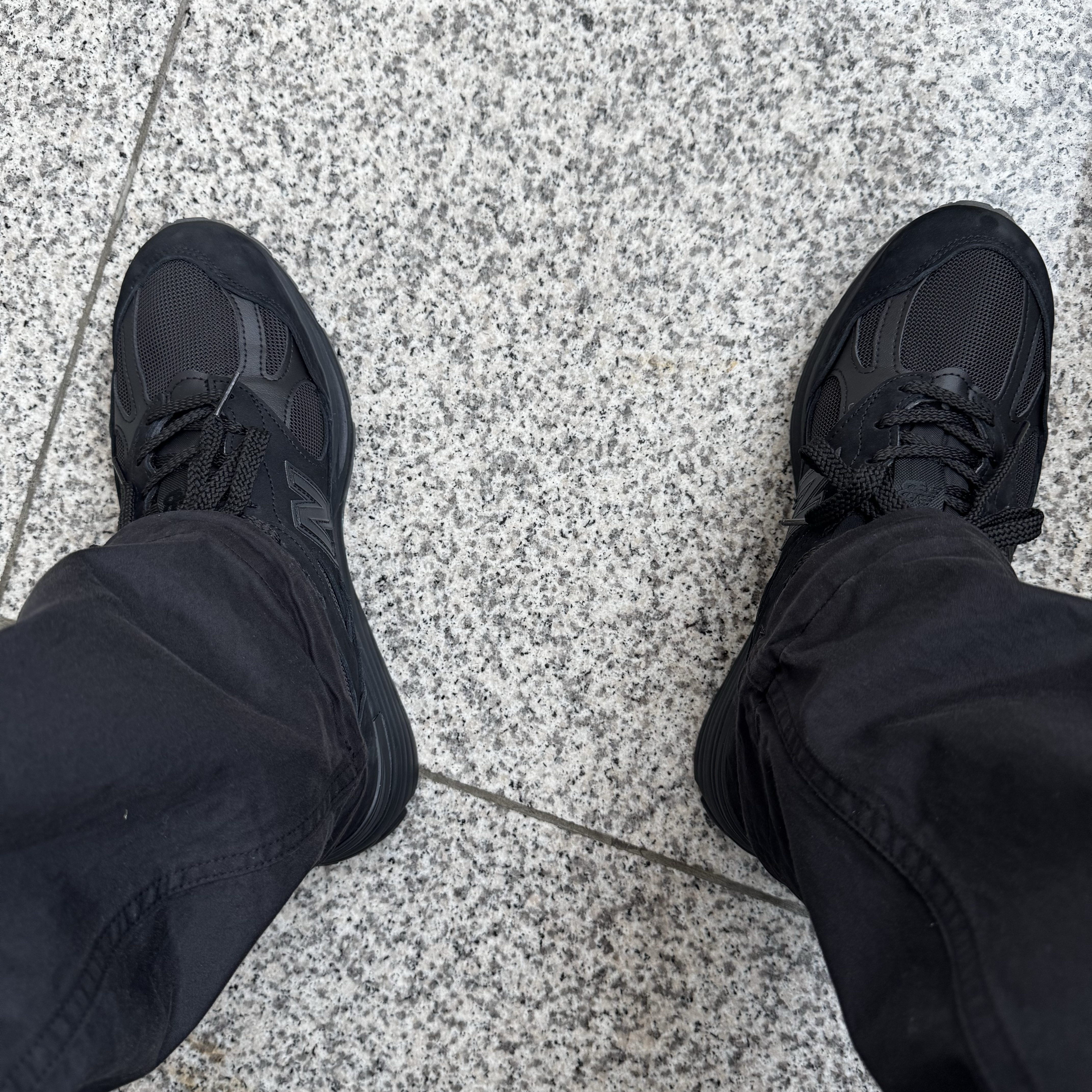New Balance x Stone Island 991v2 Made in UK Black 착용 스타일 - 2