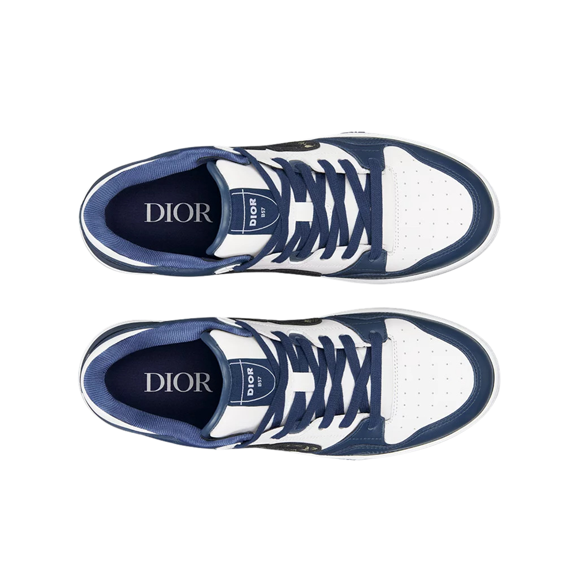 디올 B57 로우탑 스니커즈 네이비 블루 화이트(Dior B57 Low-Top Sneakers Navy Blue White) - 2