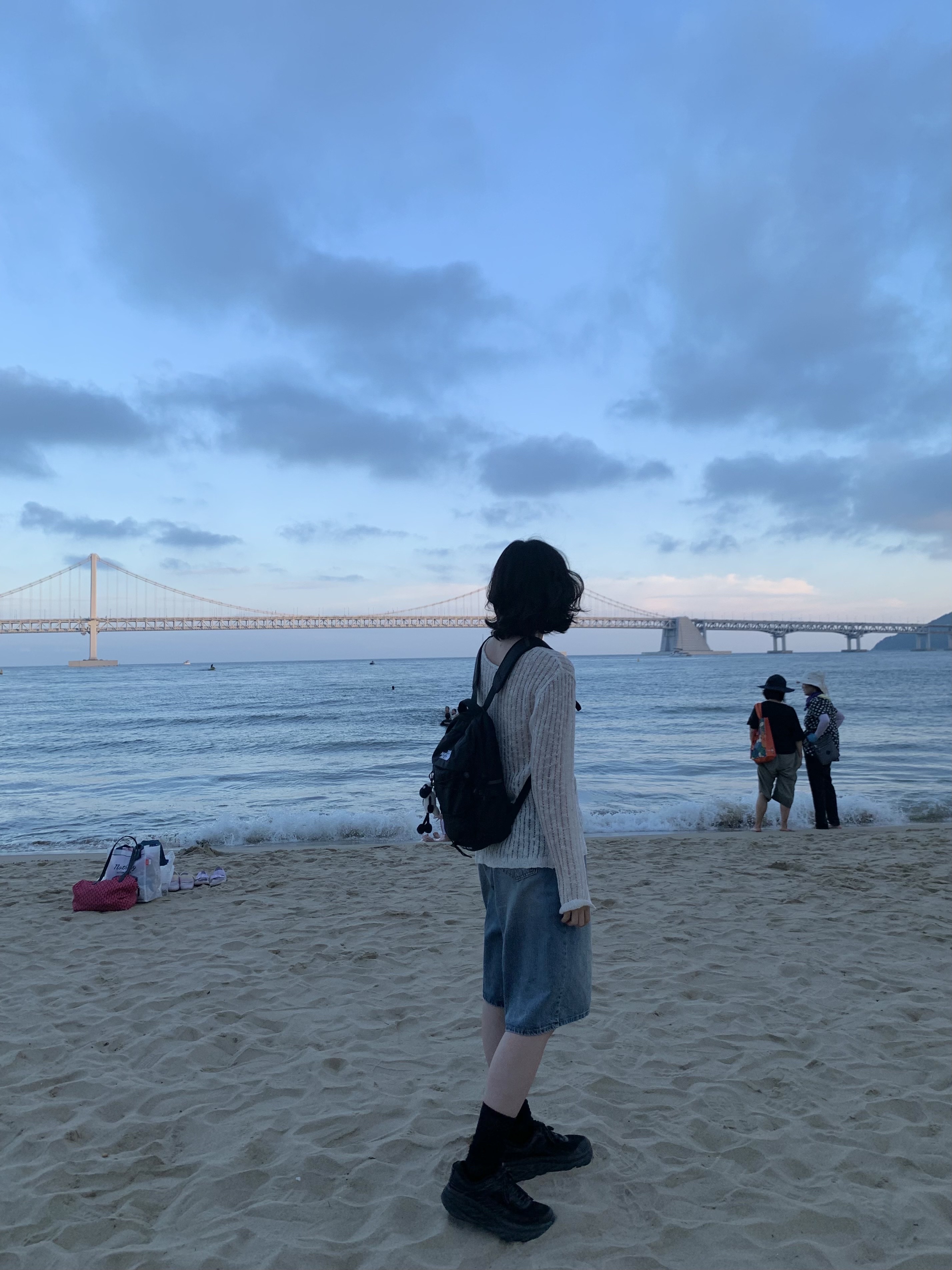 The North Face Borealis Mini Backpack Black, (W) Hoka Bondi 7 Black 착용 스타일