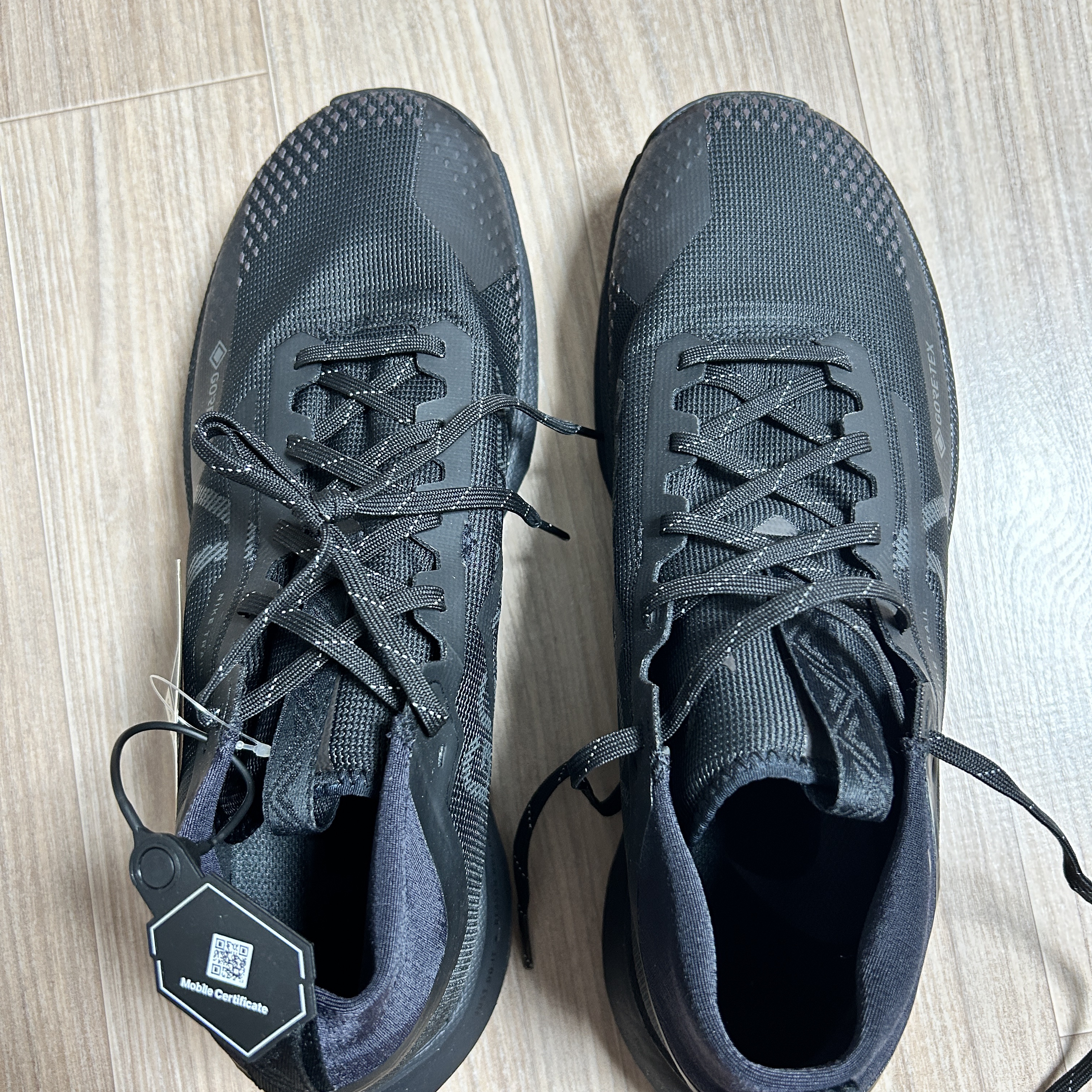 Nike React Pegasus Trail 4 Gore-Tex Black Velvet Brown 착용 스타일 - 4