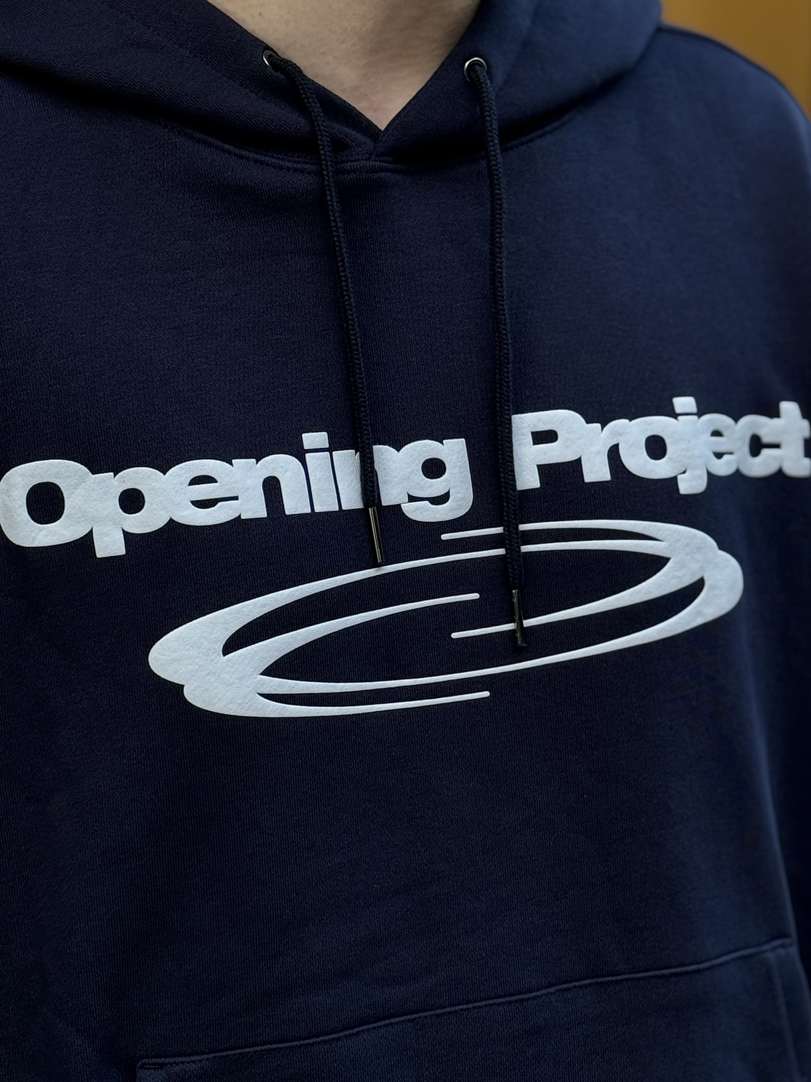 Opening Project Identity Hoodie Navy, Human Made Military Card Case Black 착용 스타일 - 4