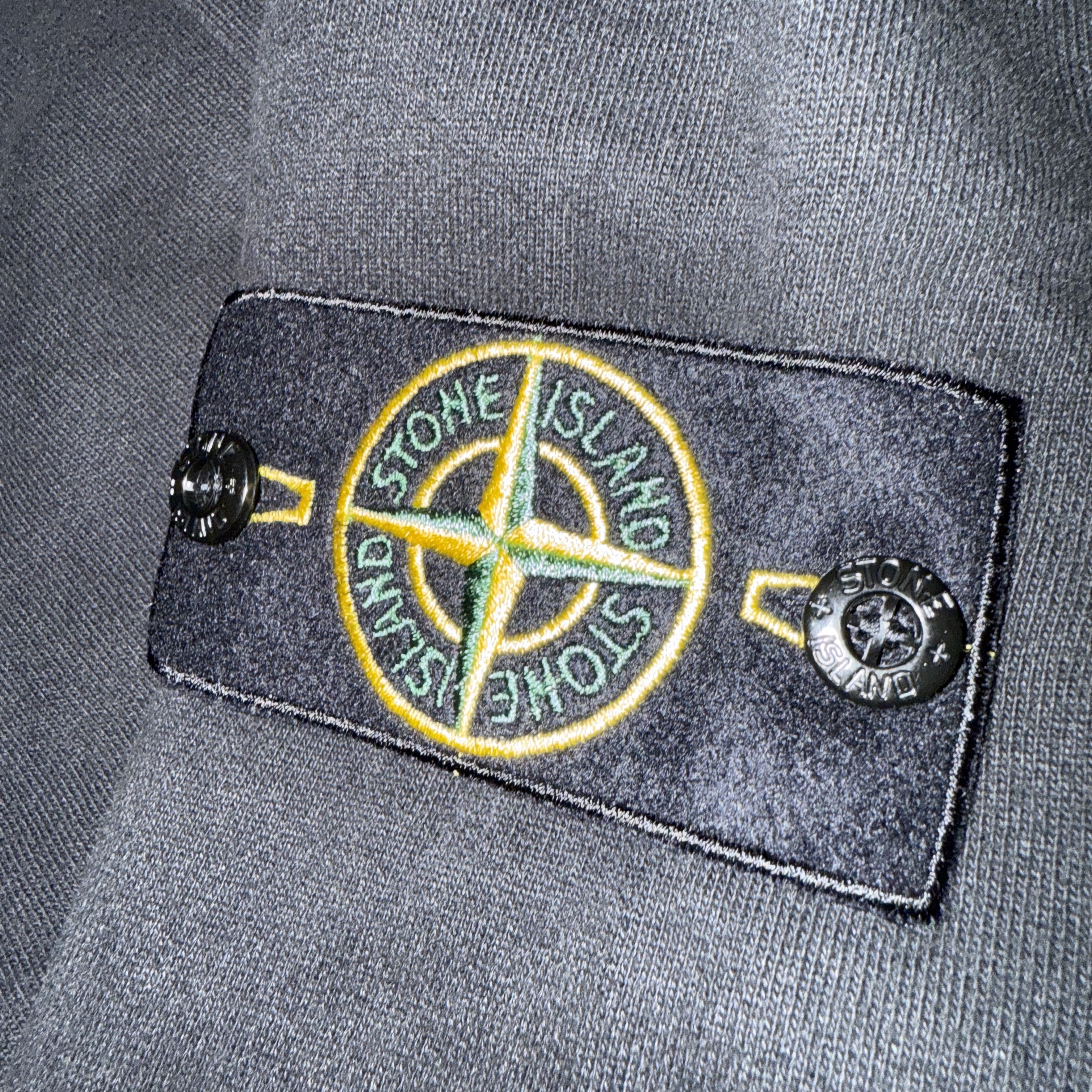 Stone Island 64120 Cotton Fleece Hooded Sweatshirt Black - 22FW 착용 스타일