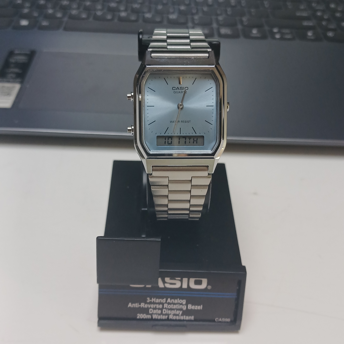 Casio AQ-230A-2A1MQY 착용 스타일
