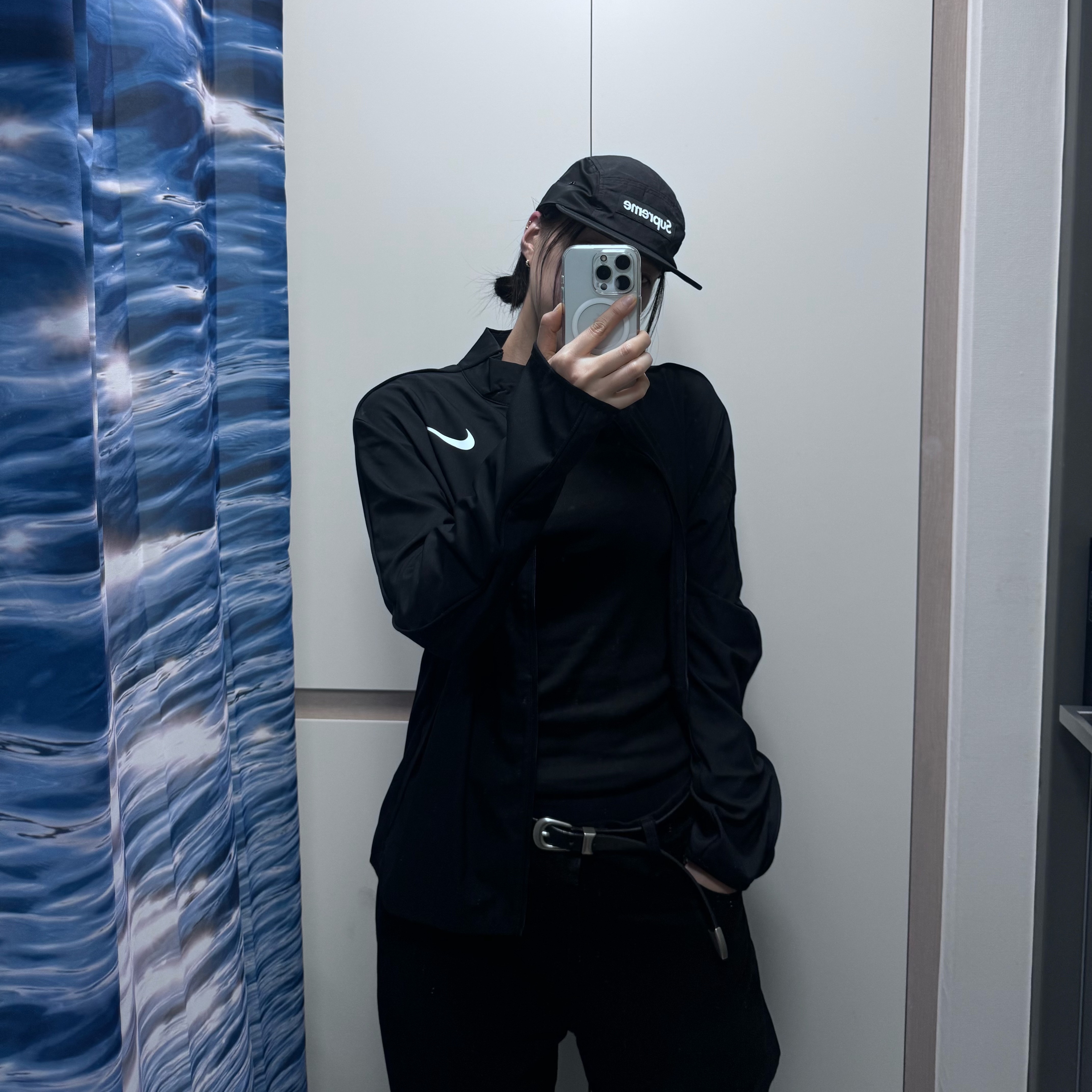 Supreme Waxed Ripstop Camp Cap Black - 24FW, Nike Dri-Fit Woven Training Jacket Black - Asia 착용 스타일 - 1