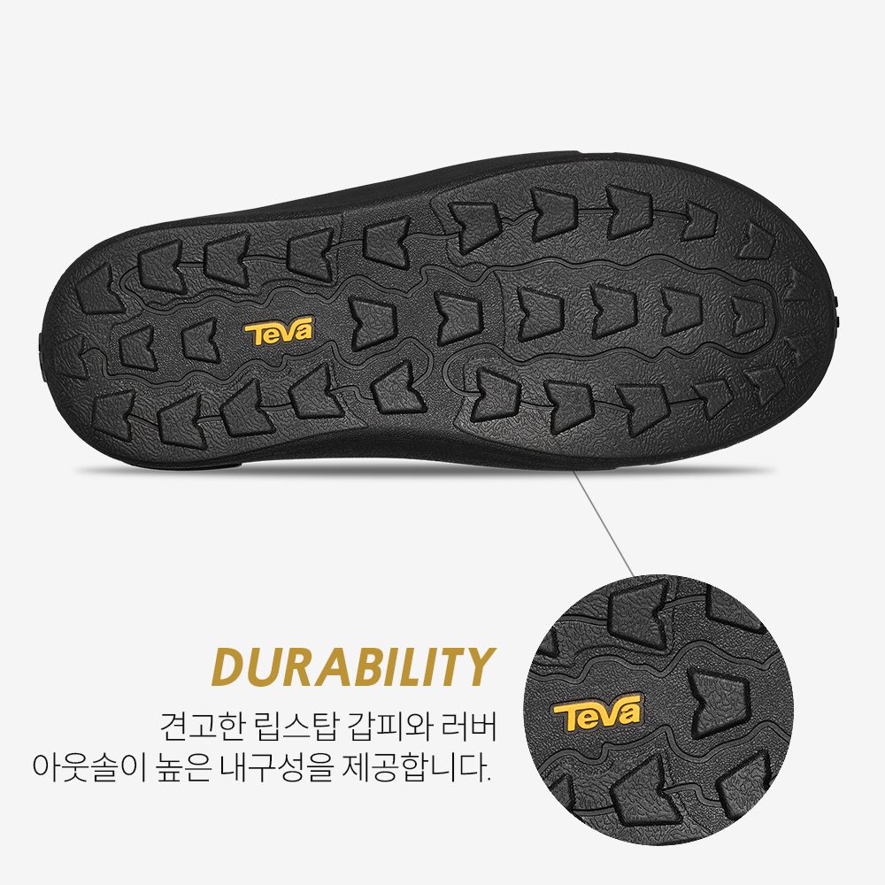 테바 남성 울트라-컴프 슬립 온 (BLK)(TEVA Men Ultra-Comf Slip On (BLK)) - 6
