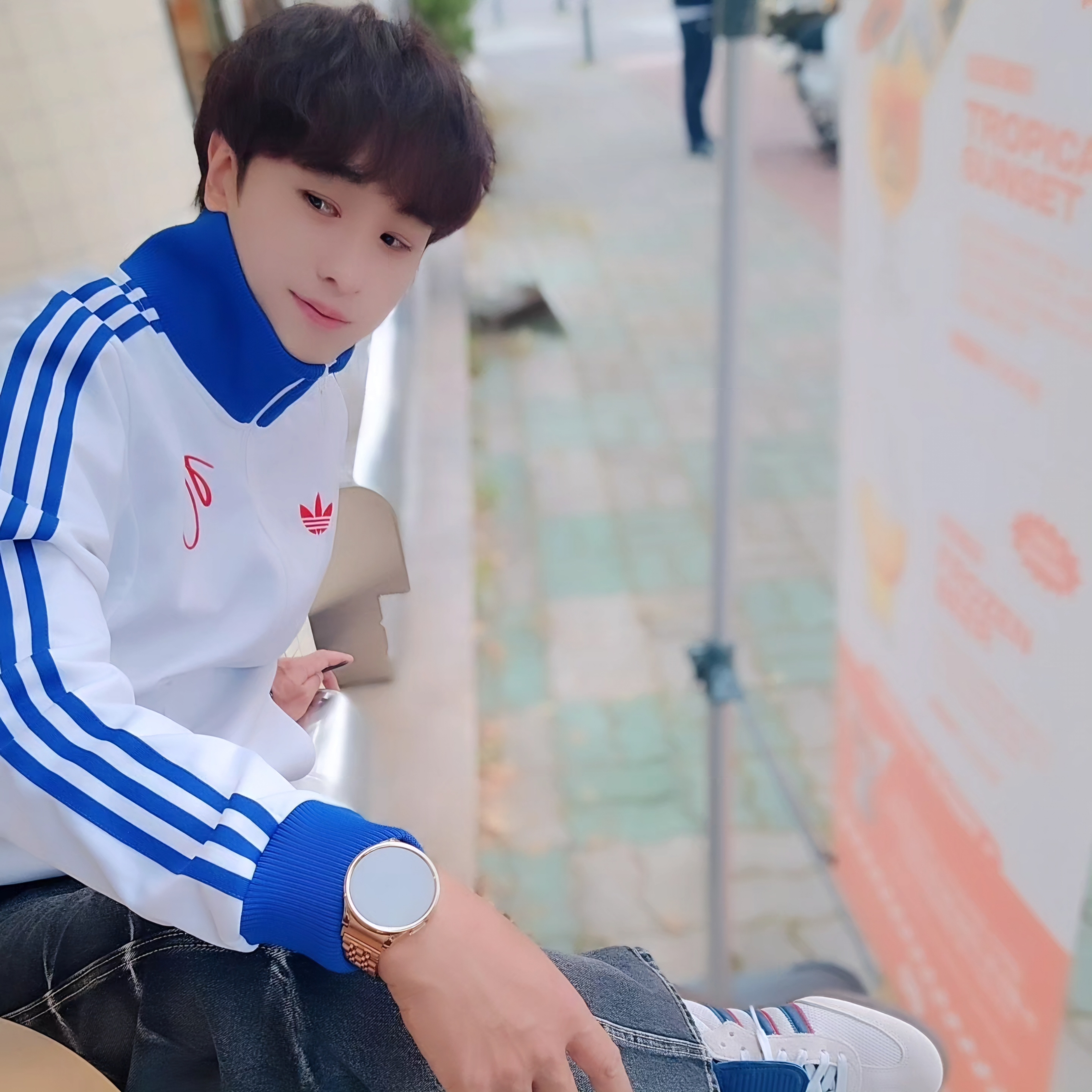 Adidas Jude Bellingham Sports Jacket White - KR Sizing, Adidas Jude Bellingham Sports Jacket White - US Sizing 착용 스타일 - 9