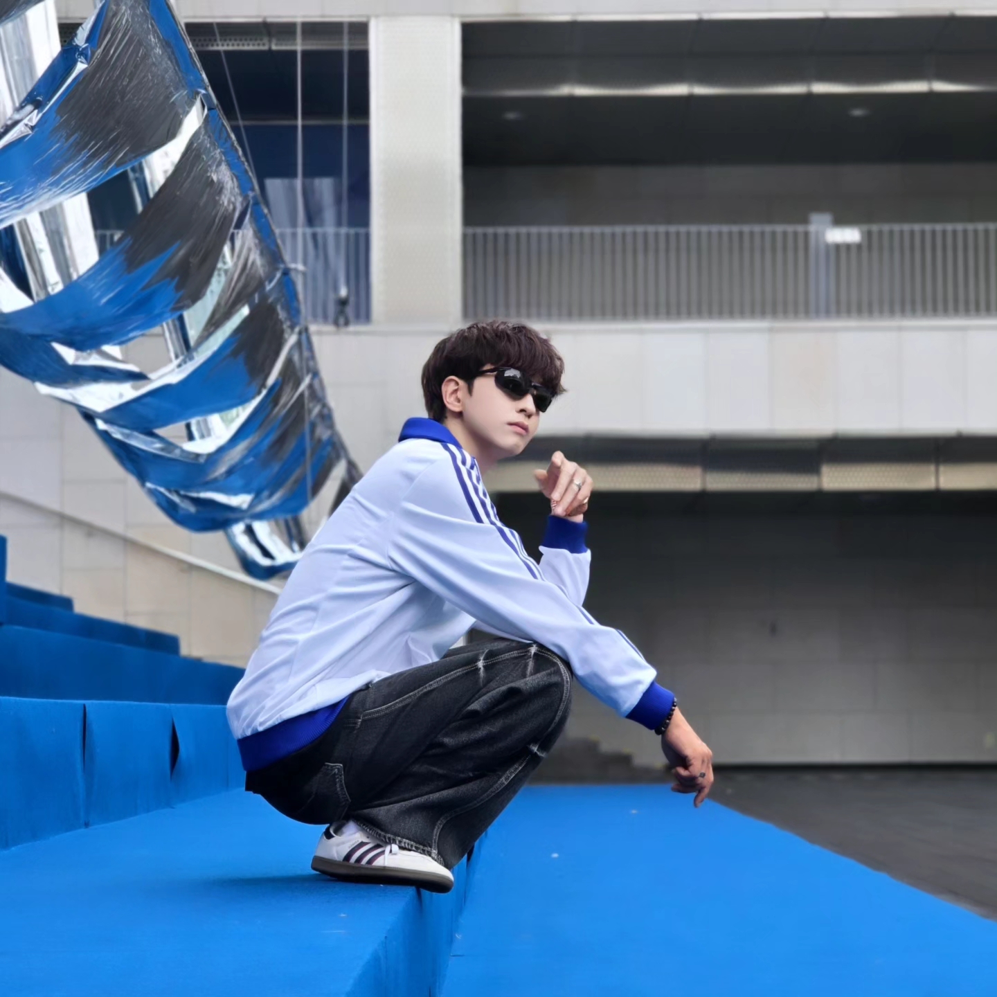 Adidas Jude Bellingham Sports Jacket White - KR Sizing, Adidas Jude Bellingham Sports Jacket White - US Sizing 착용 스타일 - 7