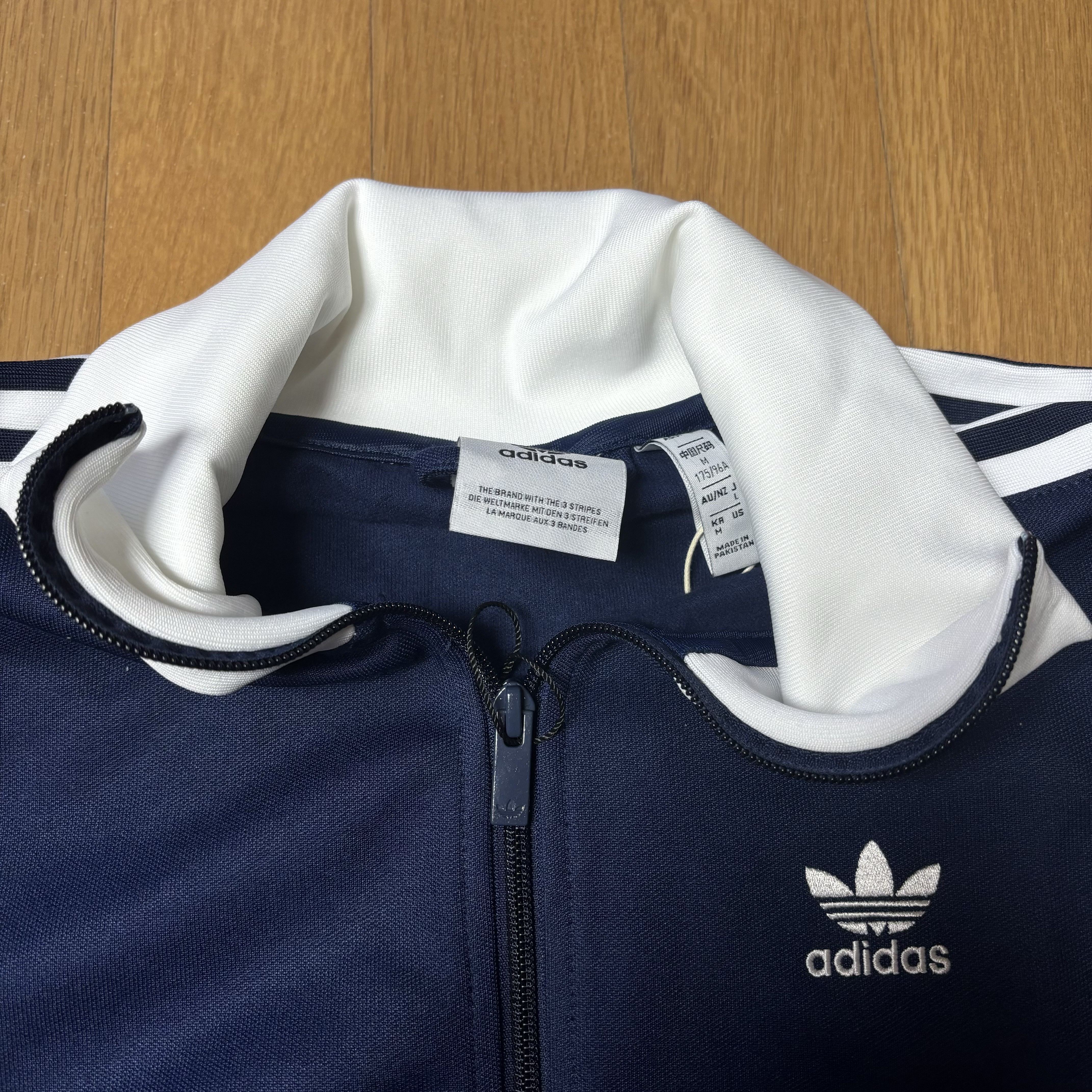 Adidas Adicolor Classic Beckenbauer Track Top Night Indigo - KR Sizing 착용 스타일 - 2