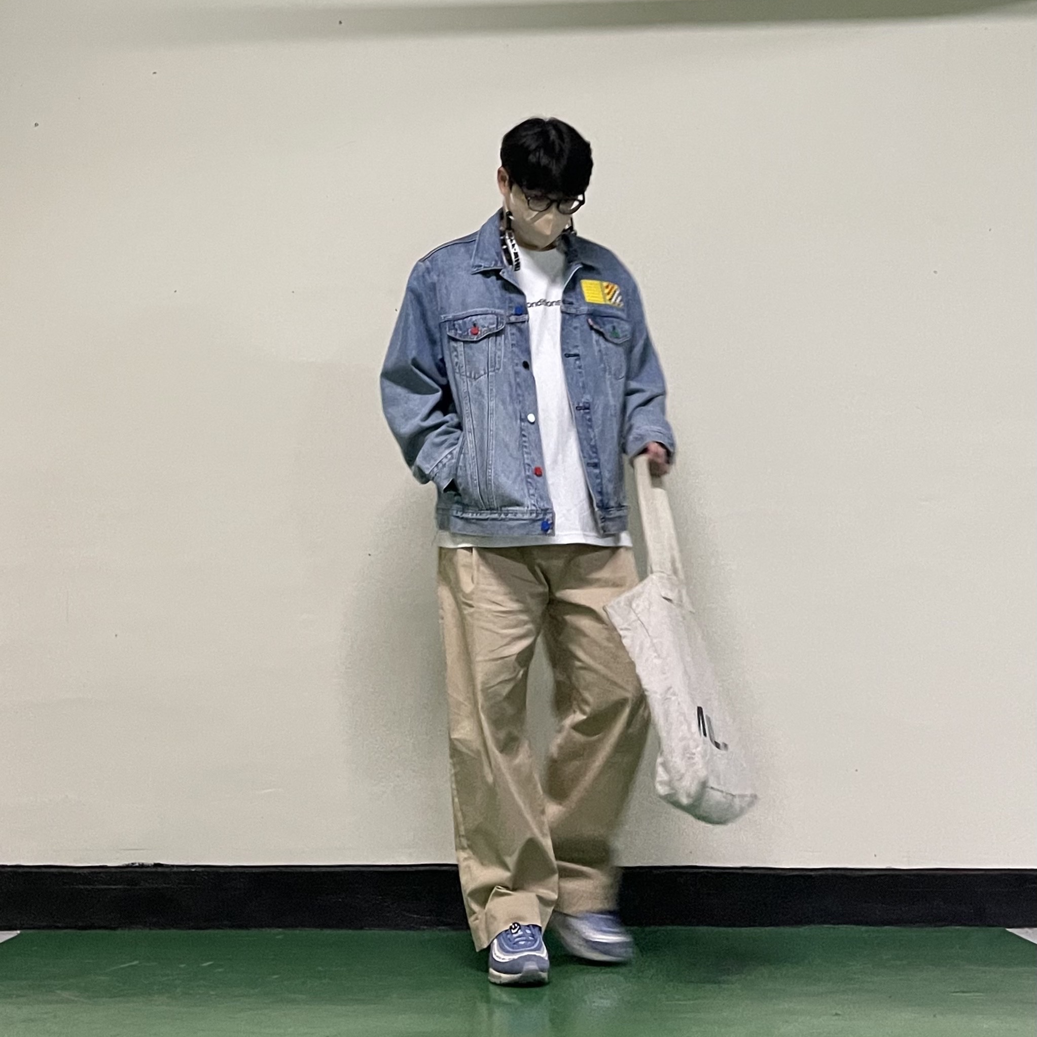 Nike Air Max 97 Have a Nike Day Indigo Storm, Nike ACG Dri-Fit T-Shirt Summit White - Asia 착용 스타일 - 2