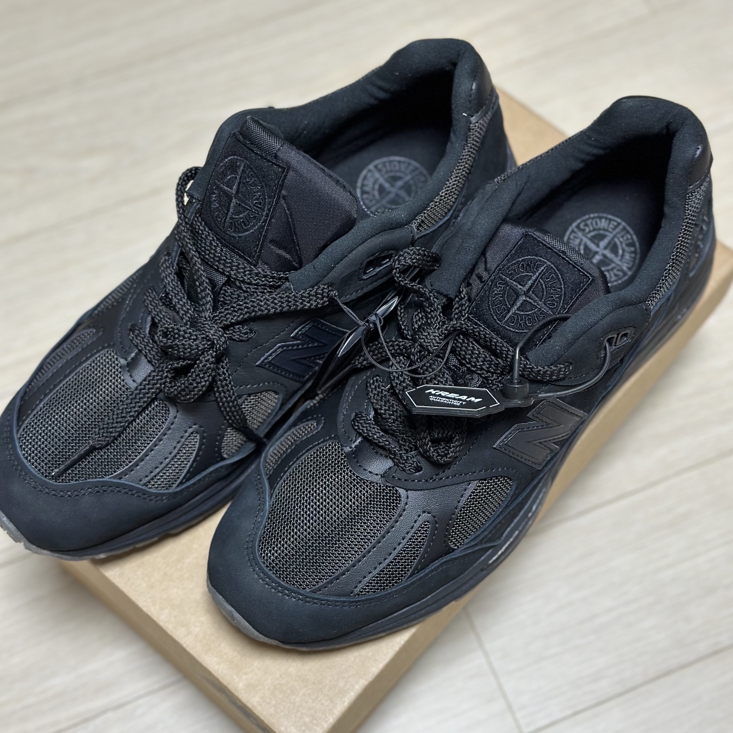 New Balance x Stone Island 991v2 Made in UK Black 착용 스타일 - 1