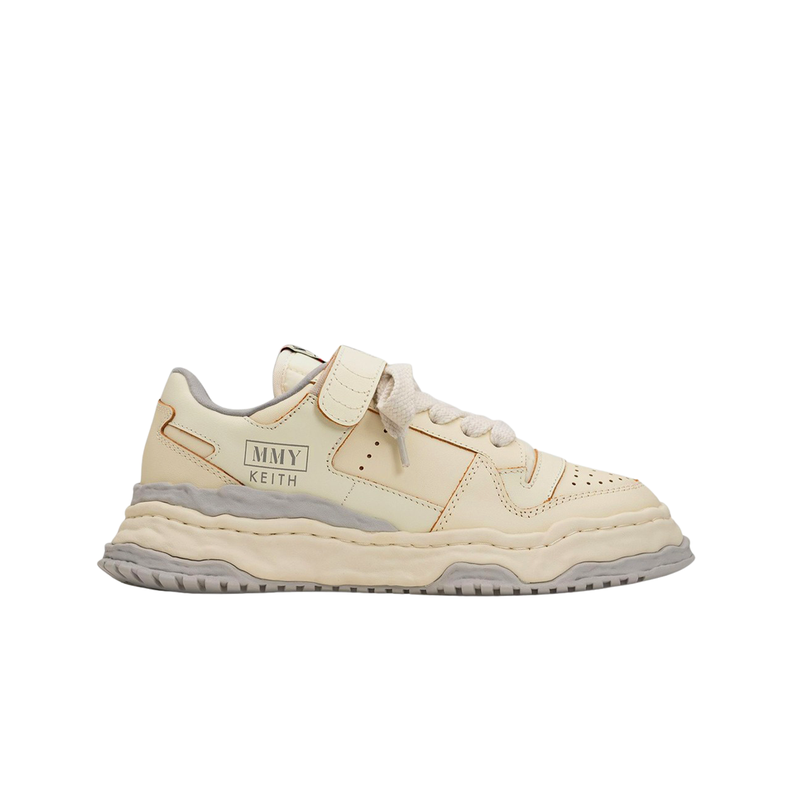 메종 미하라 야스히로 키스 OG 솔 레더 로우탑 스니커즈 화이트(Maison Mihara Yasuhiro Keith OG Sole Leather Low-top Sneakers White) - 1