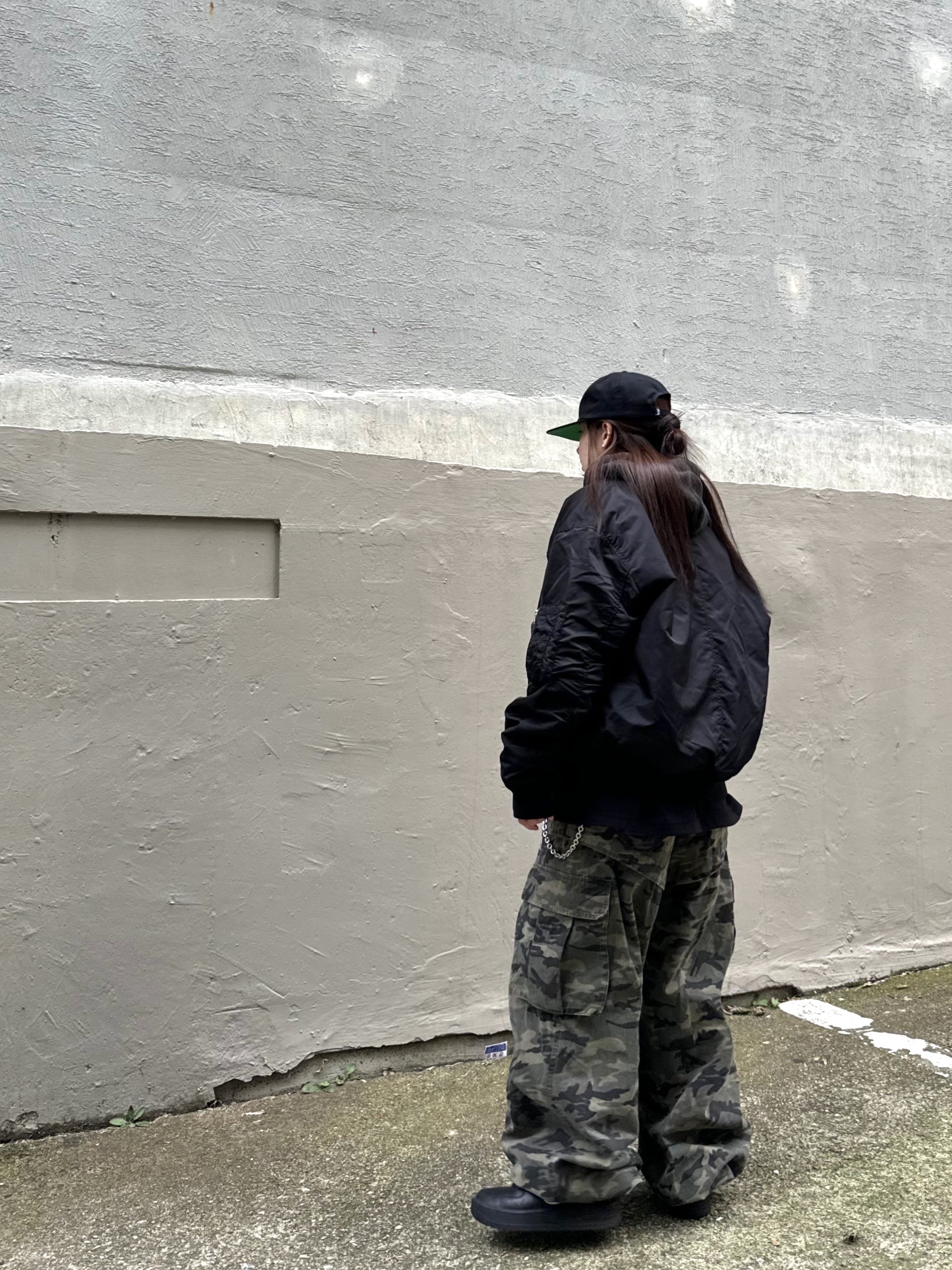 Nike x Ambush Air Force 1 Low SP Black, Stussy Basic Strapback Cap Black 착용 스타일 - 6