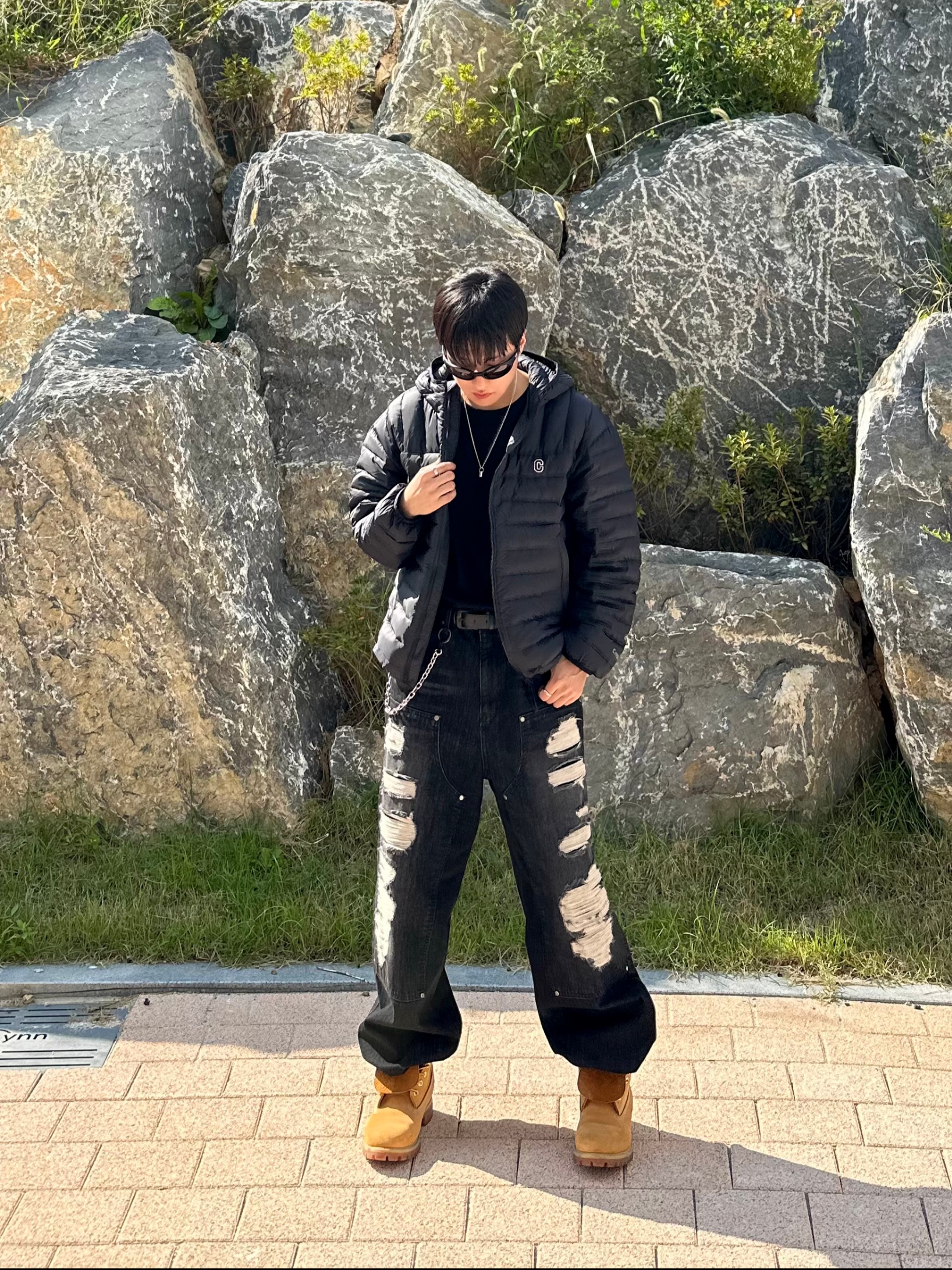 Timberland Premium 6 inch Waterproof Boot Wheat Nubuck - Wide, Oakley Eye Jacket Redux Matte Black Frame Prizm Grey Lenses High Bridge Fit 착용 스타일 - 4
