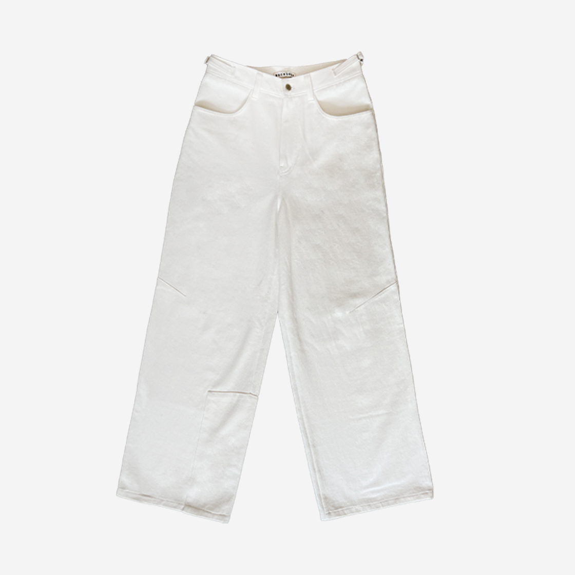 씬 패널 와이드 코튼 팬츠 화이트(SEEN Pannel Wide Cotton Pants White)