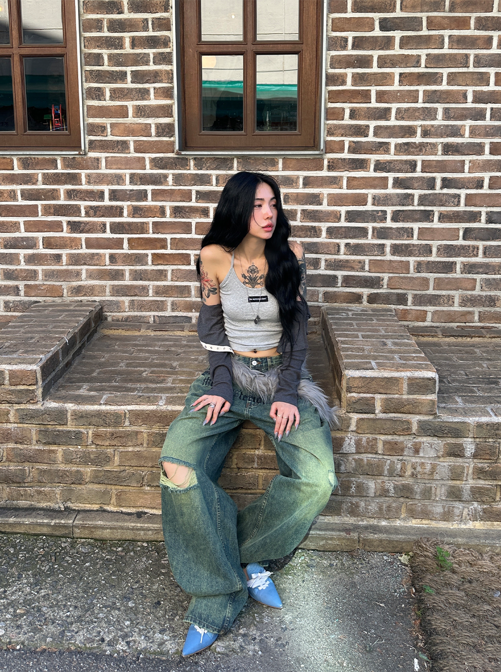 미스테리어스호텔 옐로우 워싱 진 THE MYSTERIOUS HOTEL KREAM