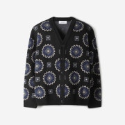 Series Les Deux Pattern Cardigan Black