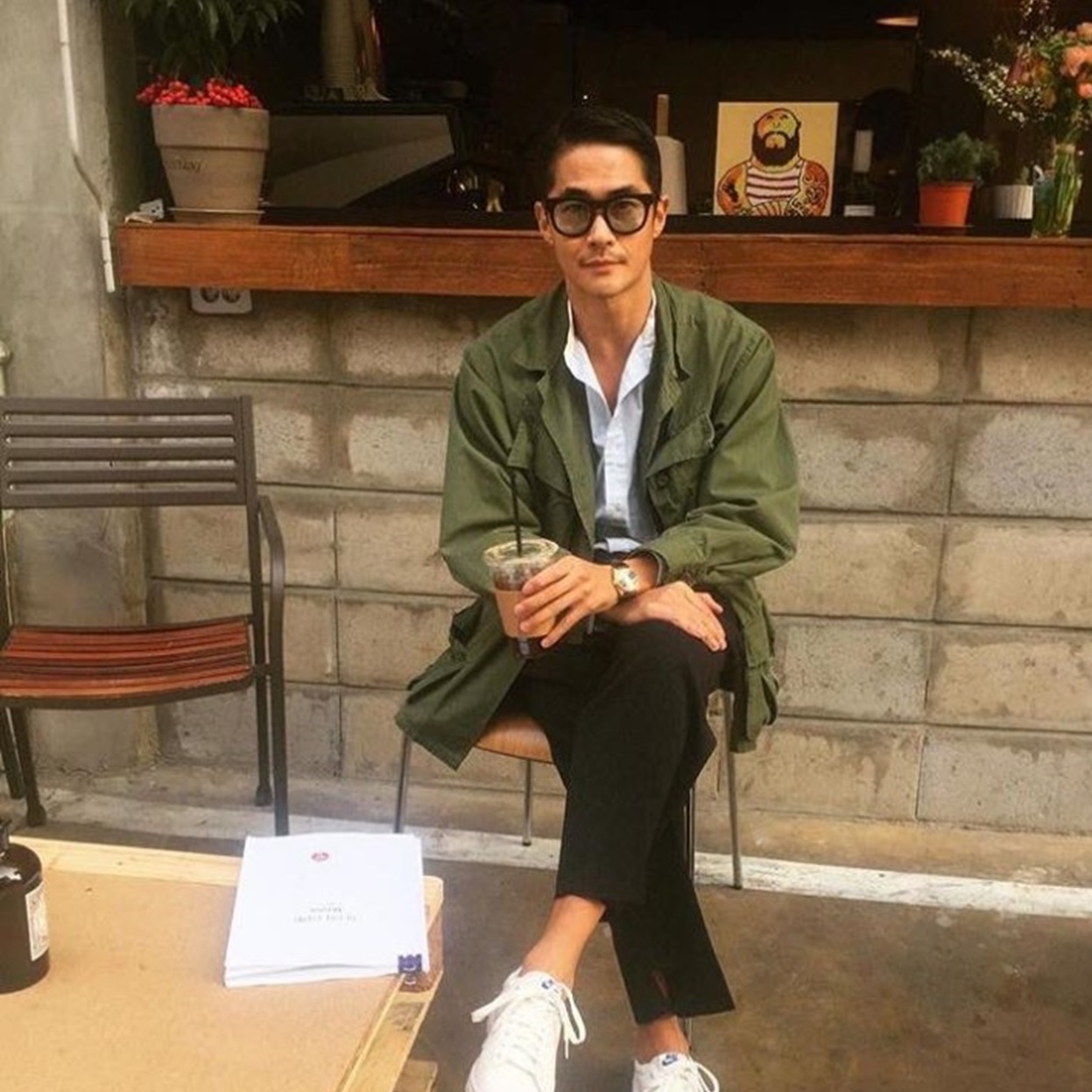 ALPHA INDUSTRIES N-3B Parka Sage 착용 스타일 - 6