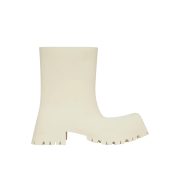 (W) Balenciaga Trooper Rubber Boot White
