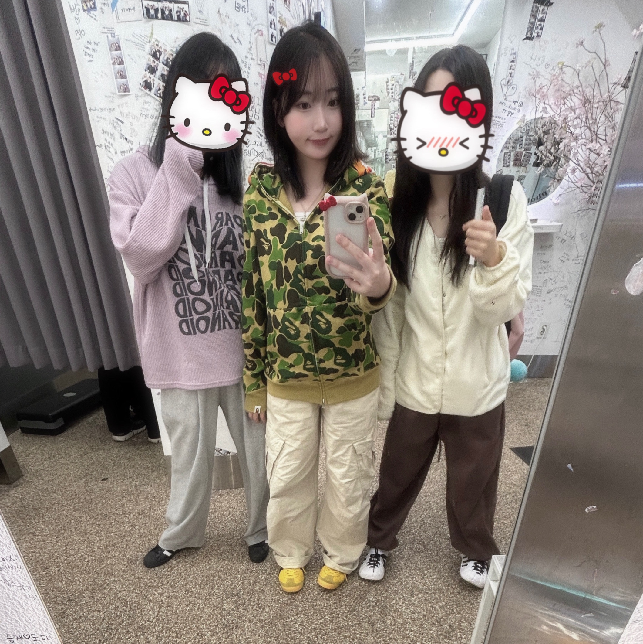 BAPE ABC Camo Tiger Full Zip Hoodie Army Green, BAPE PONR ABC Camo Shark Full Zip Hoodie Army Green 착용 스타일