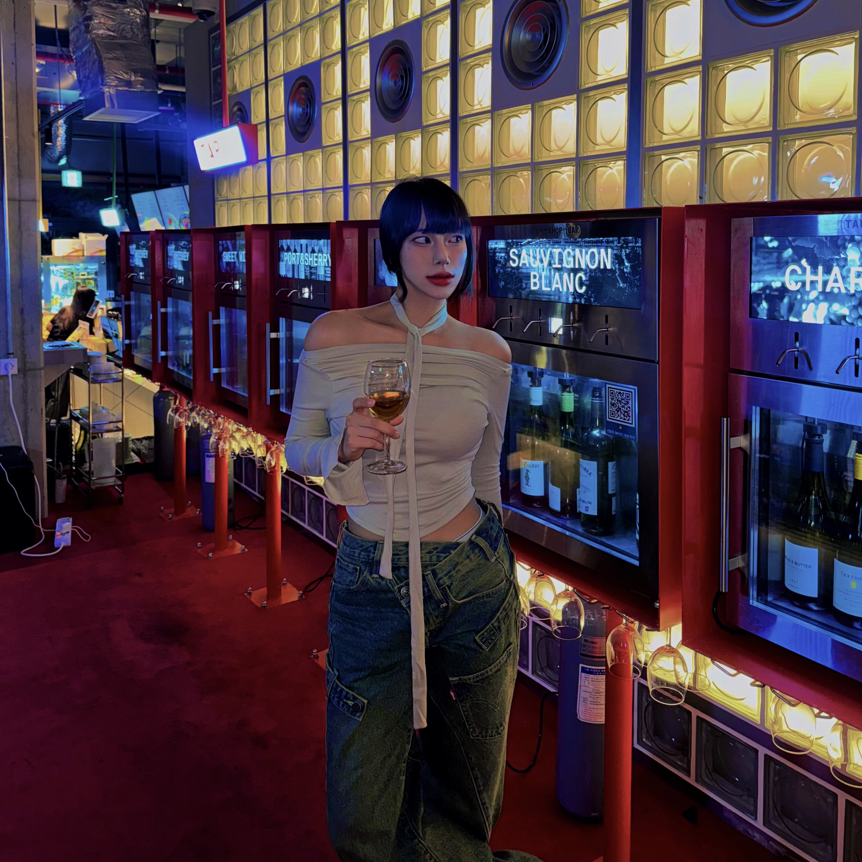 [KREAM 단독] ADSB Andersson Bell x Levi's Women Overlay Jean Tinted Indigo - 24FW 착용 스타일