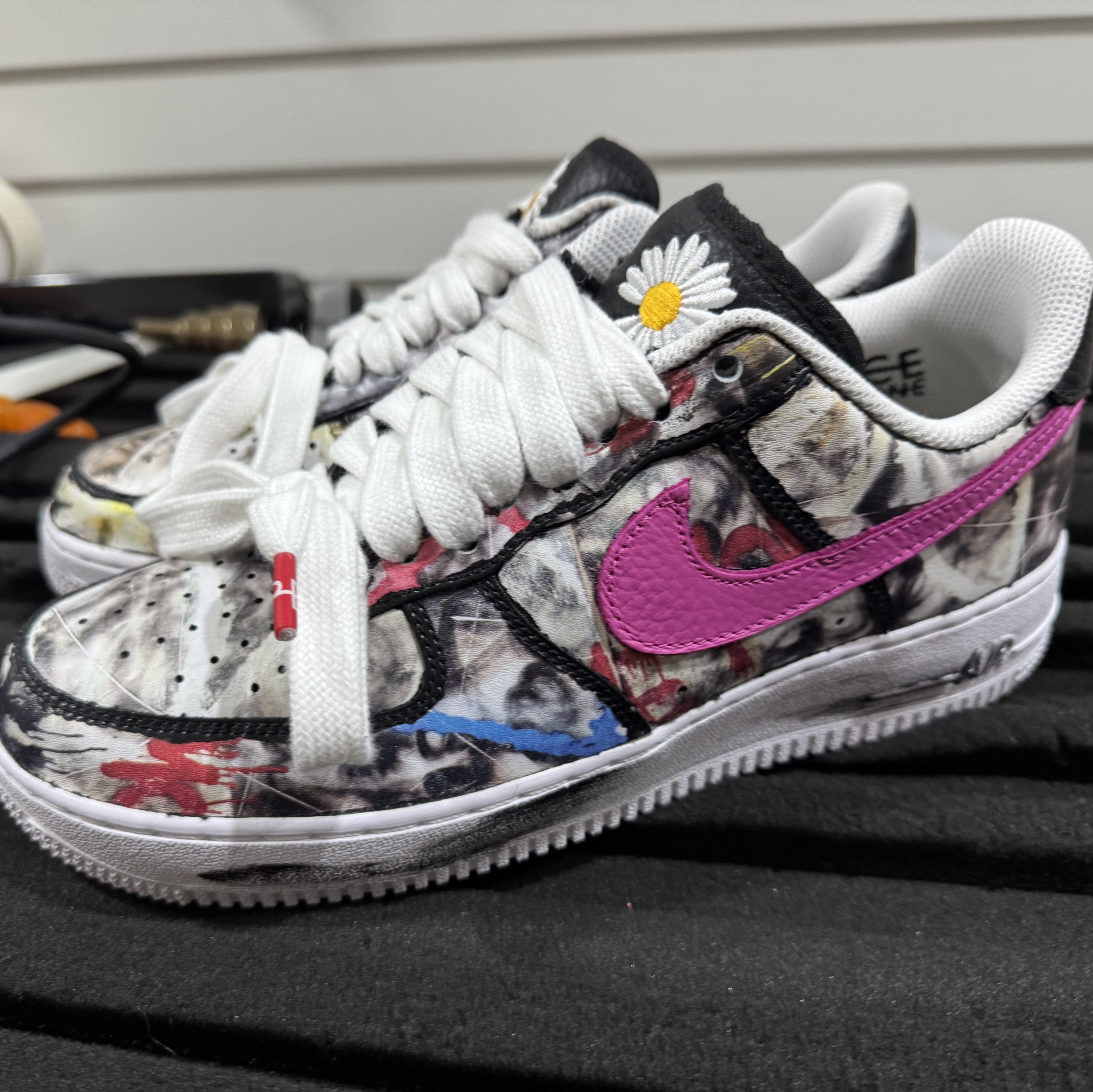 Nike x Peaceminusone Air Force 1 Low Para-Noise 3.0 Black and Multicolor, Nike x Peaceminusone Air Force 1 Low Para-Noise 착용 스타일 - 1