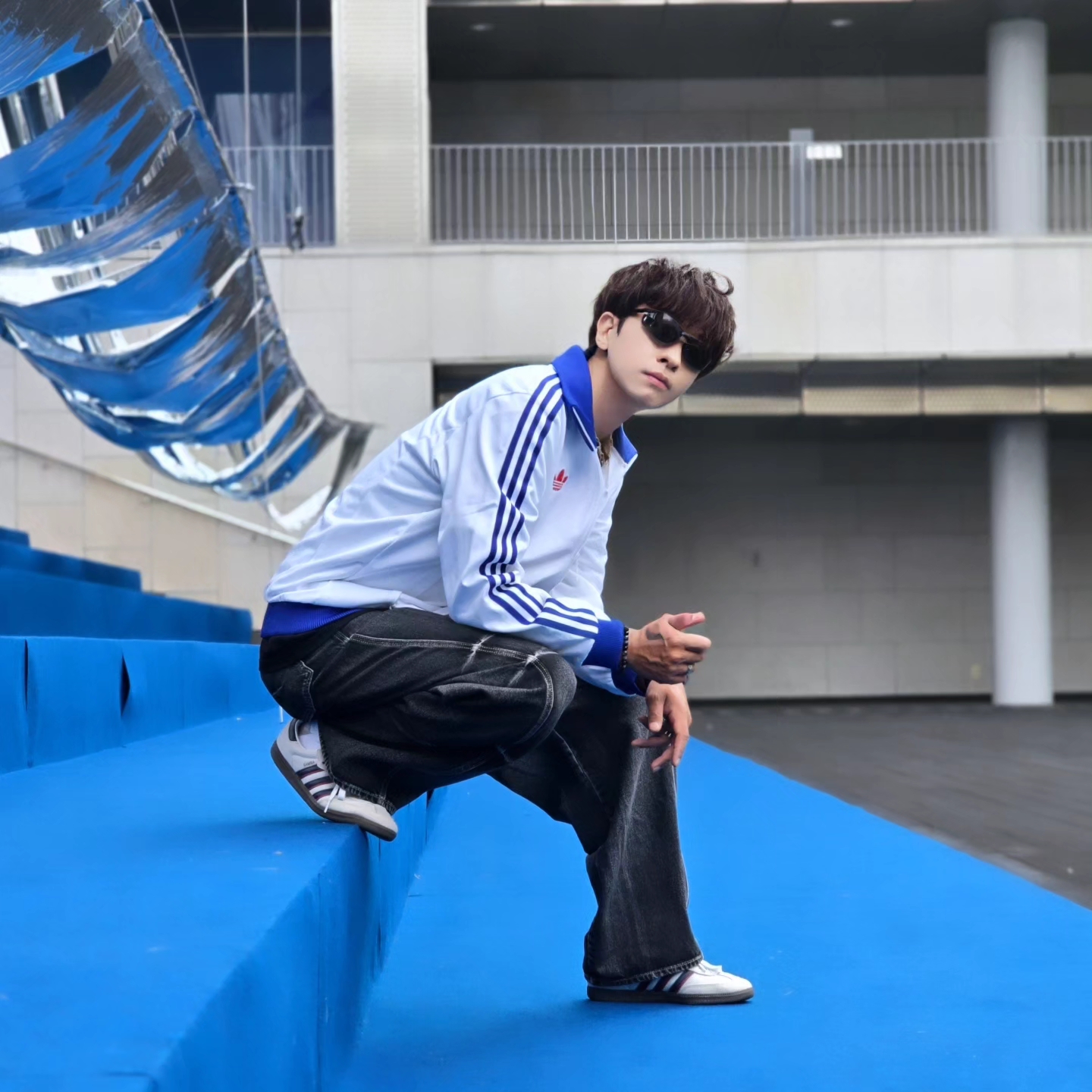 Adidas Jude Bellingham Sports Jacket White - KR Sizing, Adidas Jude Bellingham Sports Jacket White - US Sizing 착용 스타일 - 6