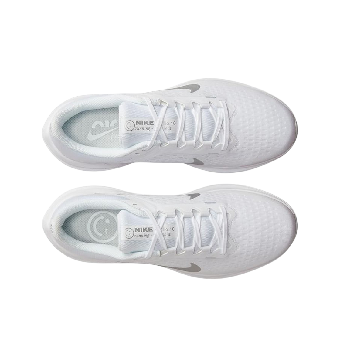 (W) 나이키 에어 윈플로 10 화이트 메탈릭 실버((W) Nike Air Winflo 10 White Metallic Silver) - 2