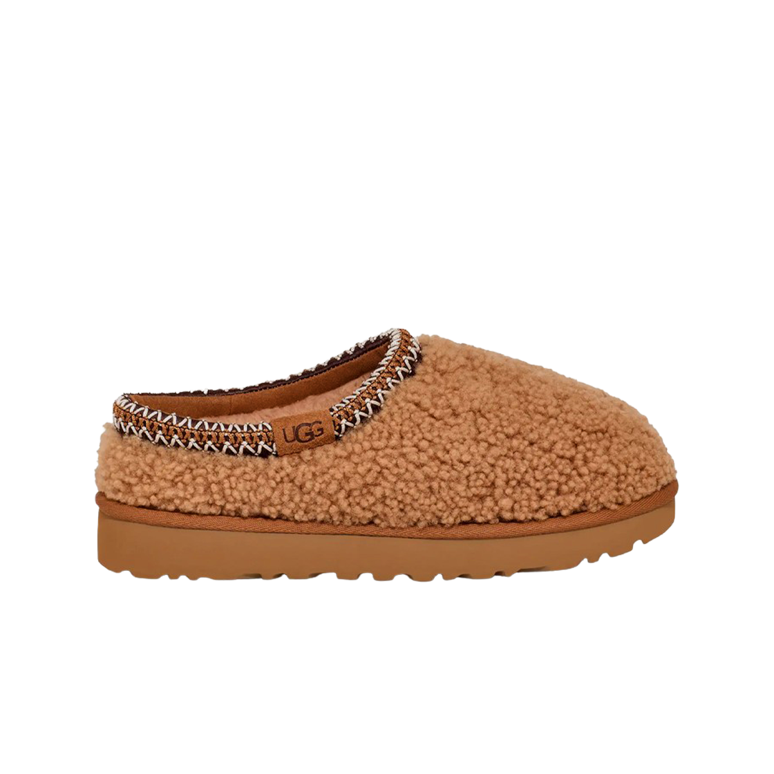1158356-CHE (W) UGG Maxi Curly Tasman Slipper Chestnut