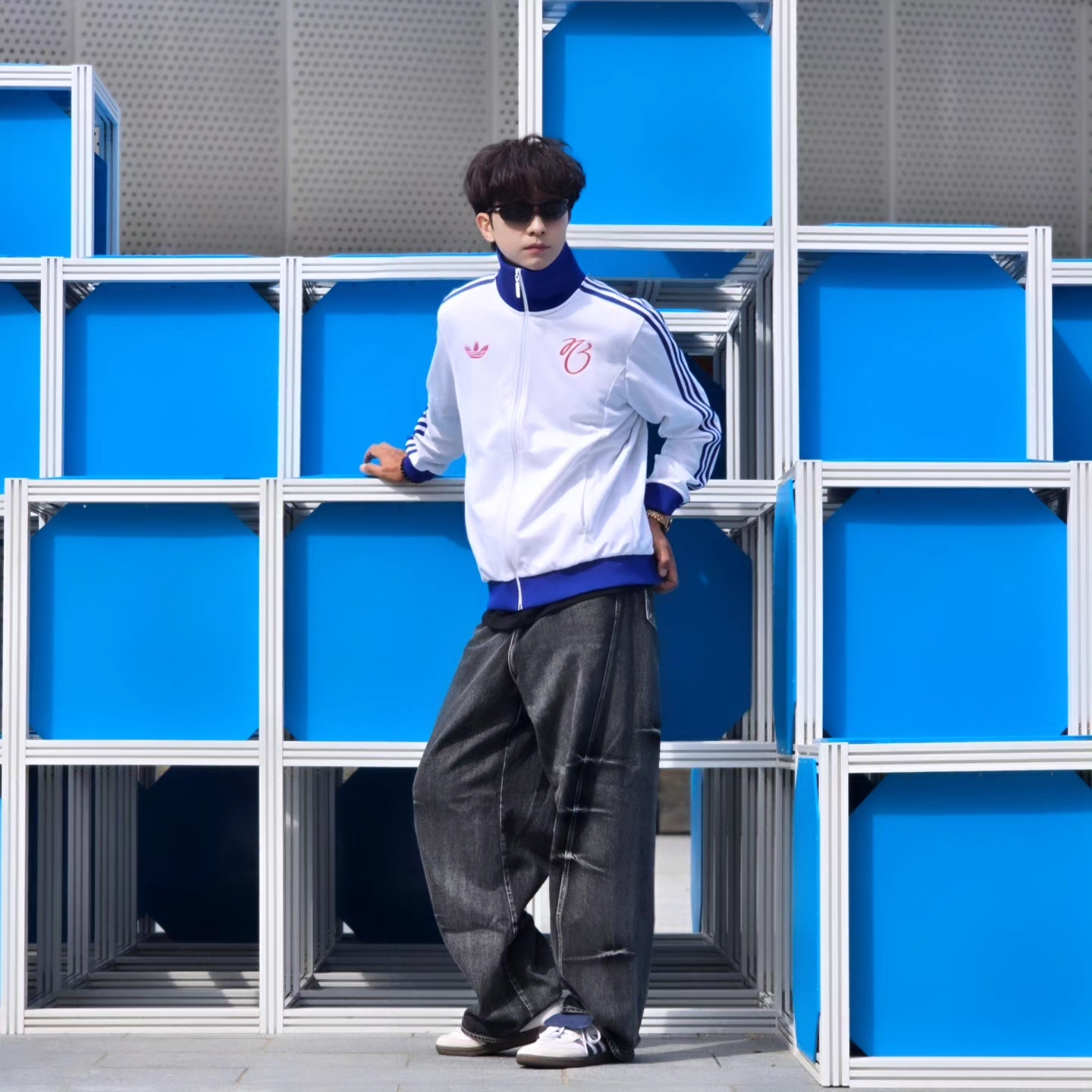 Adidas Jude Bellingham Sports Jacket White - KR Sizing, Adidas Jude Bellingham Sports Jacket White - US Sizing 착용 스타일 - 4