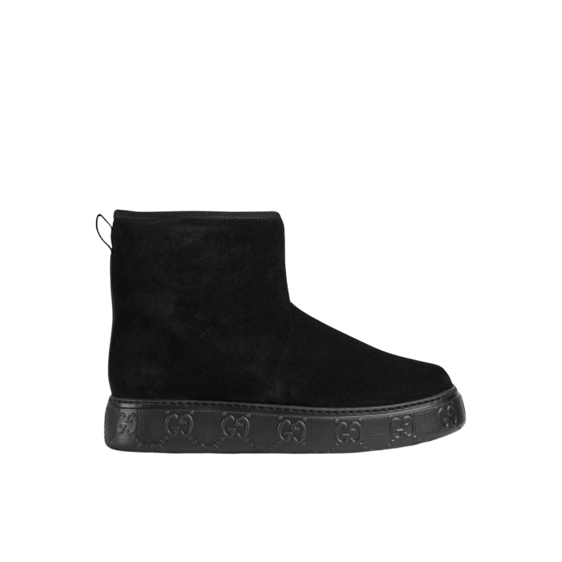 (W) 구찌 앵클 부츠 블랙 스웨이드((W) Gucci Ankle Boot Black Suede) - 1