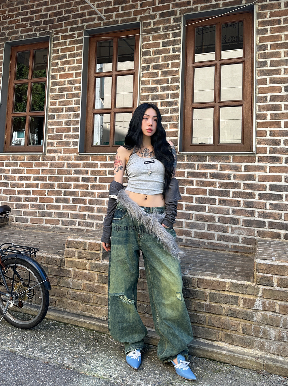 미스테리어스호텔 옐로우 워싱 진 THE MYSTERIOUS HOTEL KREAM