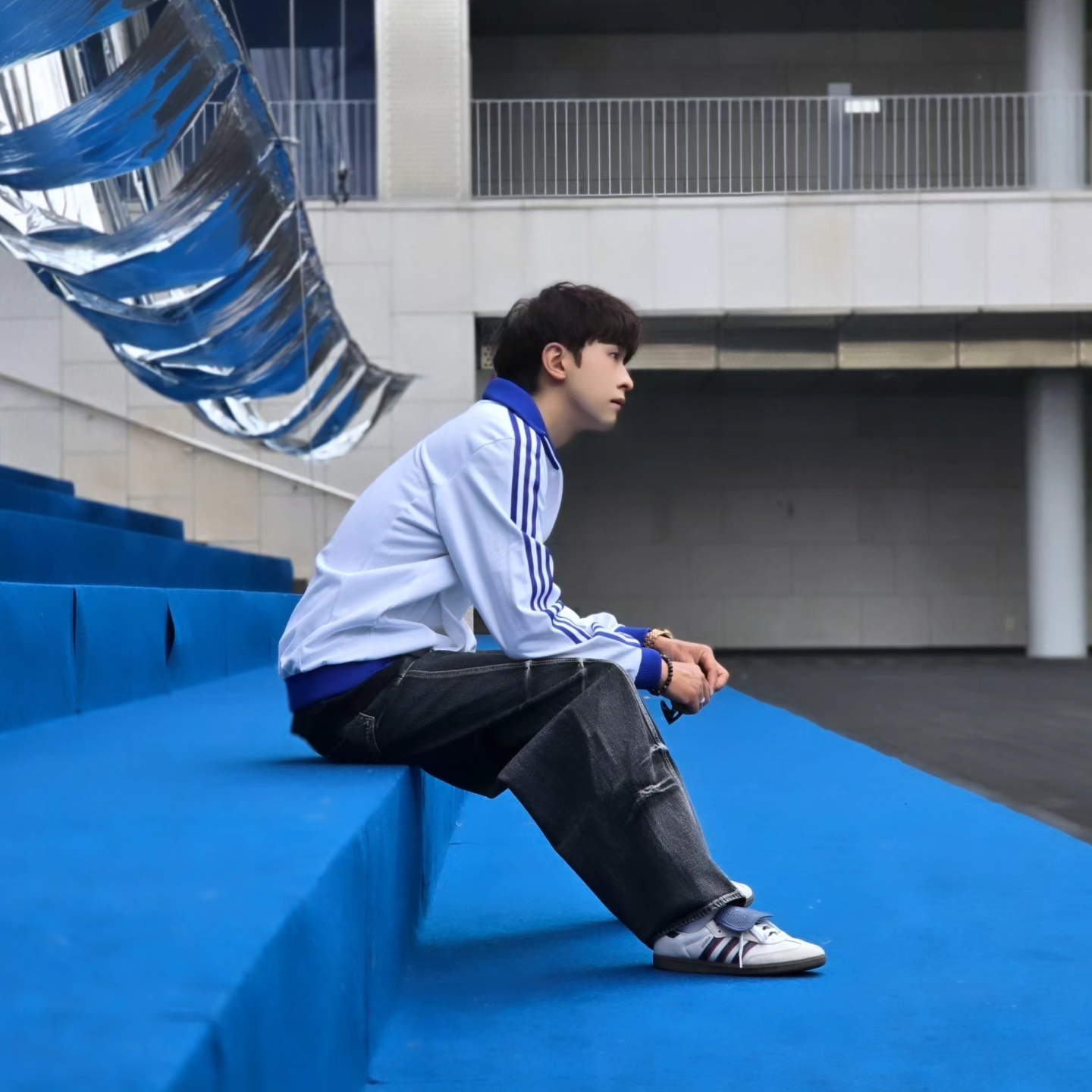 Adidas Jude Bellingham Sports Jacket White - KR Sizing, Adidas Jude Bellingham Sports Jacket White - US Sizing 착용 스타일 - 8
