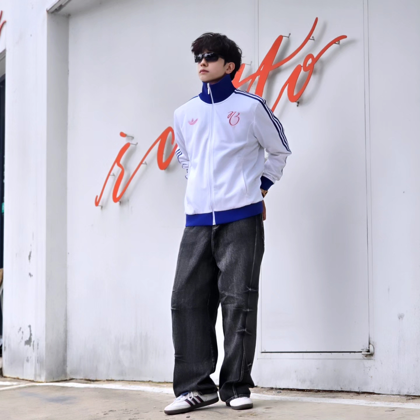 Adidas Jude Bellingham Sports Jacket White - KR Sizing, Adidas Jude Bellingham Sports Jacket White - US Sizing 착용 스타일 - 6