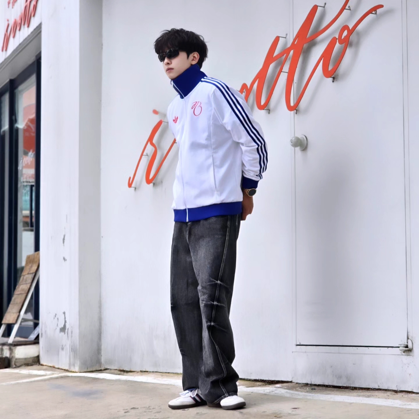 Adidas Jude Bellingham Sports Jacket White - KR Sizing, Adidas Jude Bellingham Sports Jacket White - US Sizing 착용 스타일 - 8