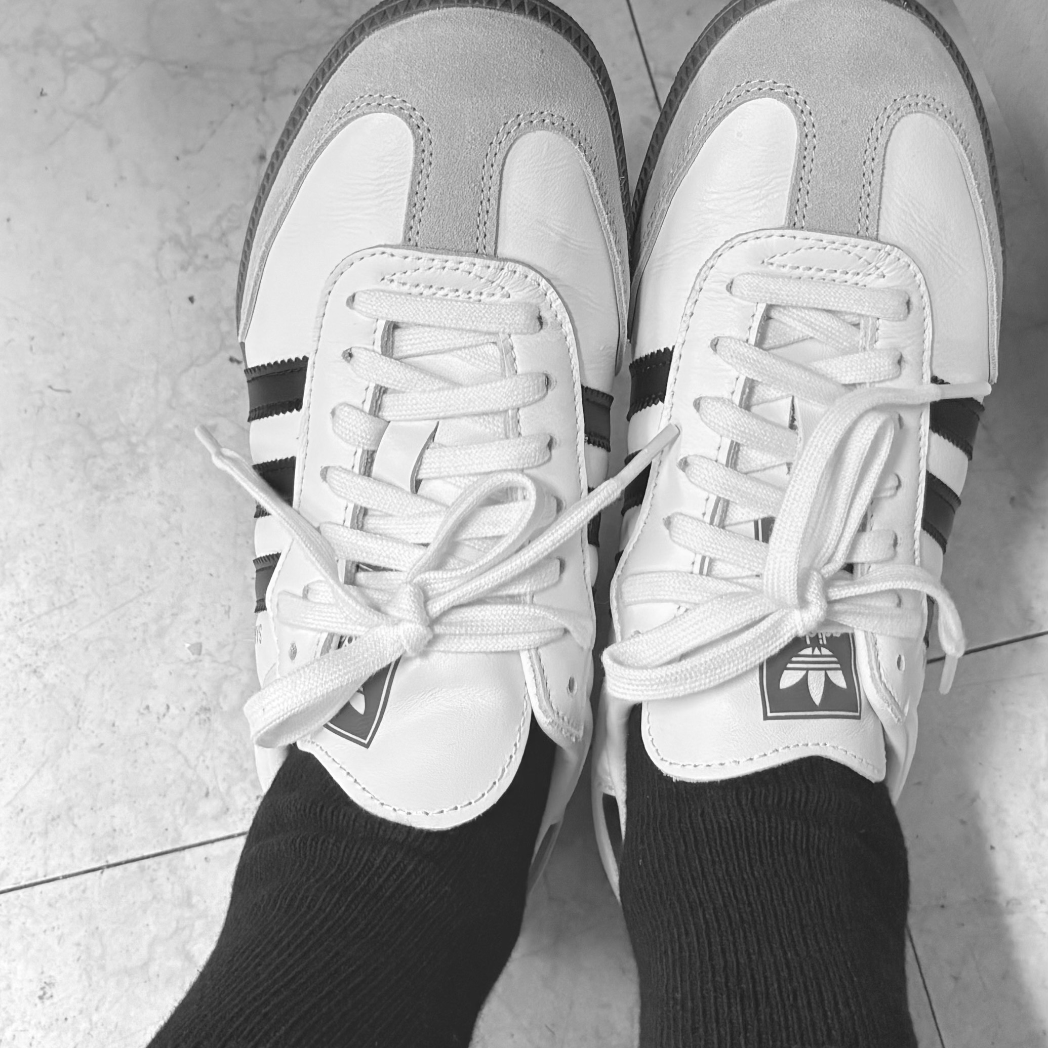 Adidas Samba OG Cloud White 착용 스타일