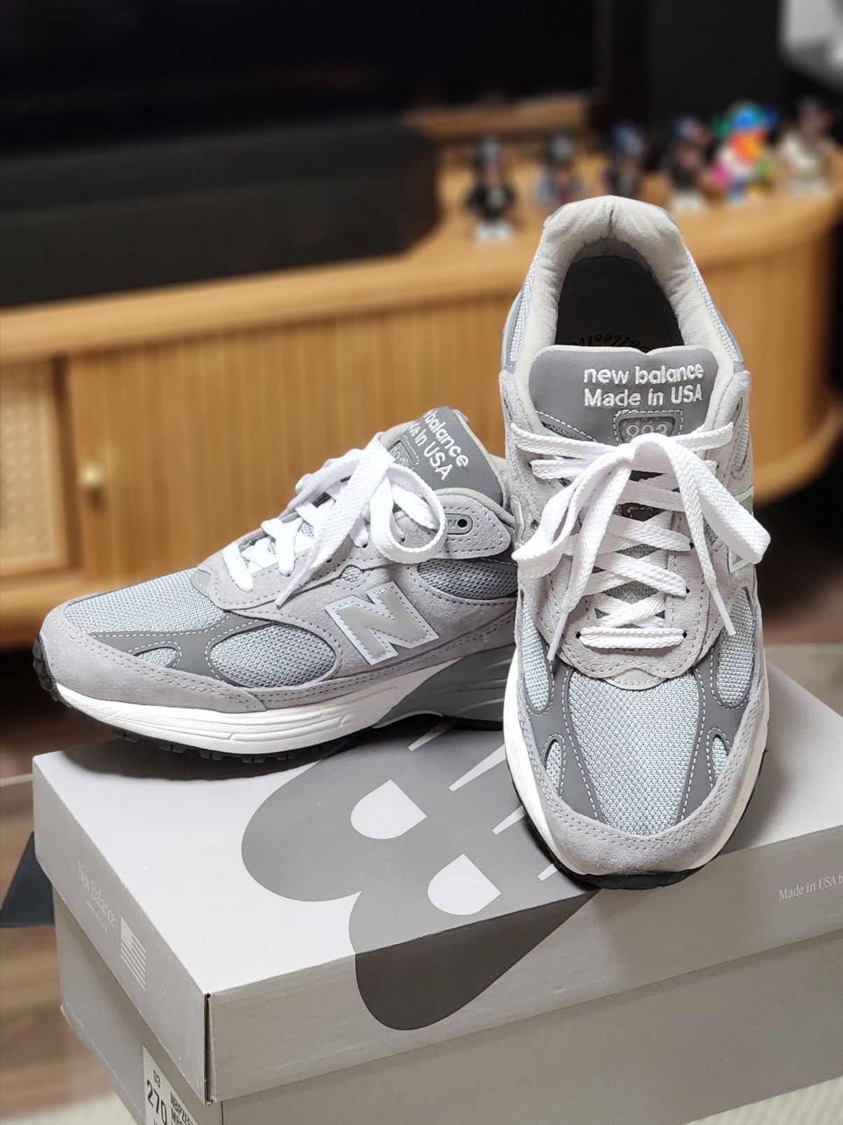 New Balance 993 Made in USA Grey - D Standard 착용 스타일