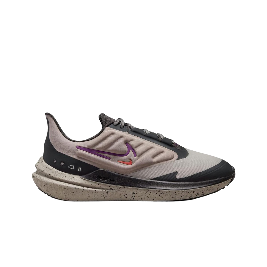 (W) 나이키 에러 윈플로 9 쉴드 코블 스톤 퍼플((W) Nike Air Winflo 9 Shield Cobble Stone Purple)