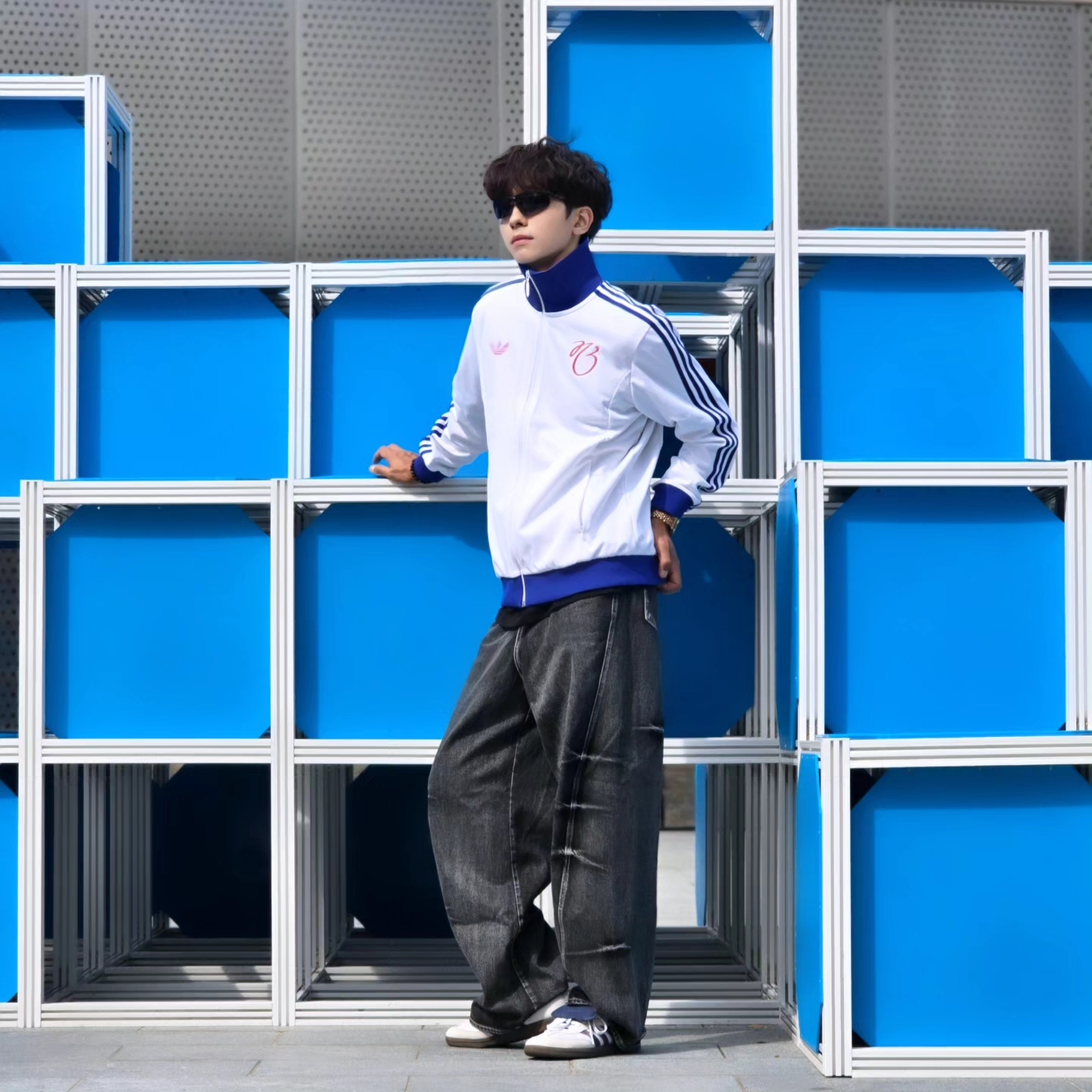 Adidas Jude Bellingham Sports Jacket White - KR Sizing, Adidas Jude Bellingham Sports Jacket White - US Sizing 착용 스타일 - 5