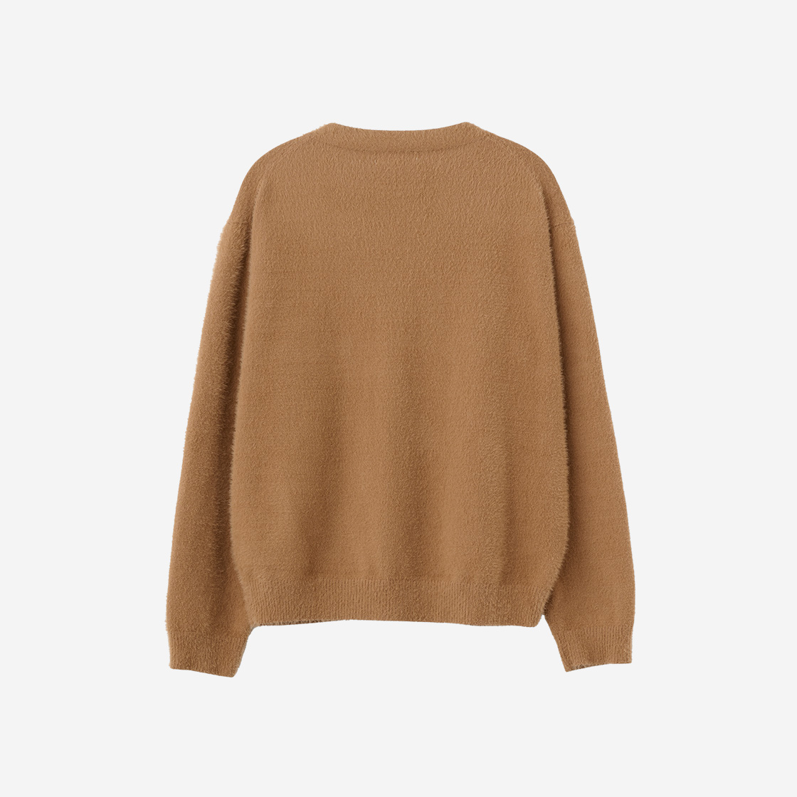 제너럴아이디어 유니섹스 헤어리 브이넥 가디건 베이지(General Idea Unisex Hairy V-Neck Cardigan Beige) - 2