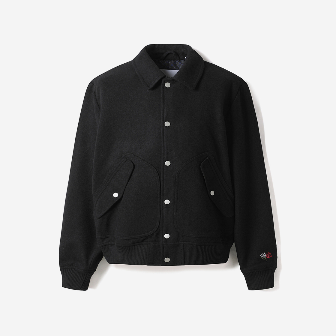 시리즈 레 듀 렛 바시티 점퍼 블랙(Series Les Deux Rhett Varsity Jumper Black) - 1