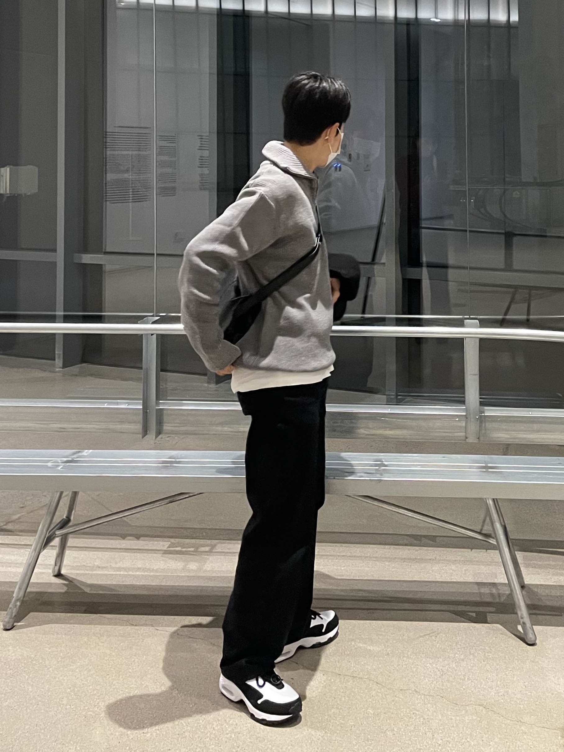 Nike x Comme des Garcons Homme Plus Air Max Sunder SP White Black 착용 스타일 - 2
