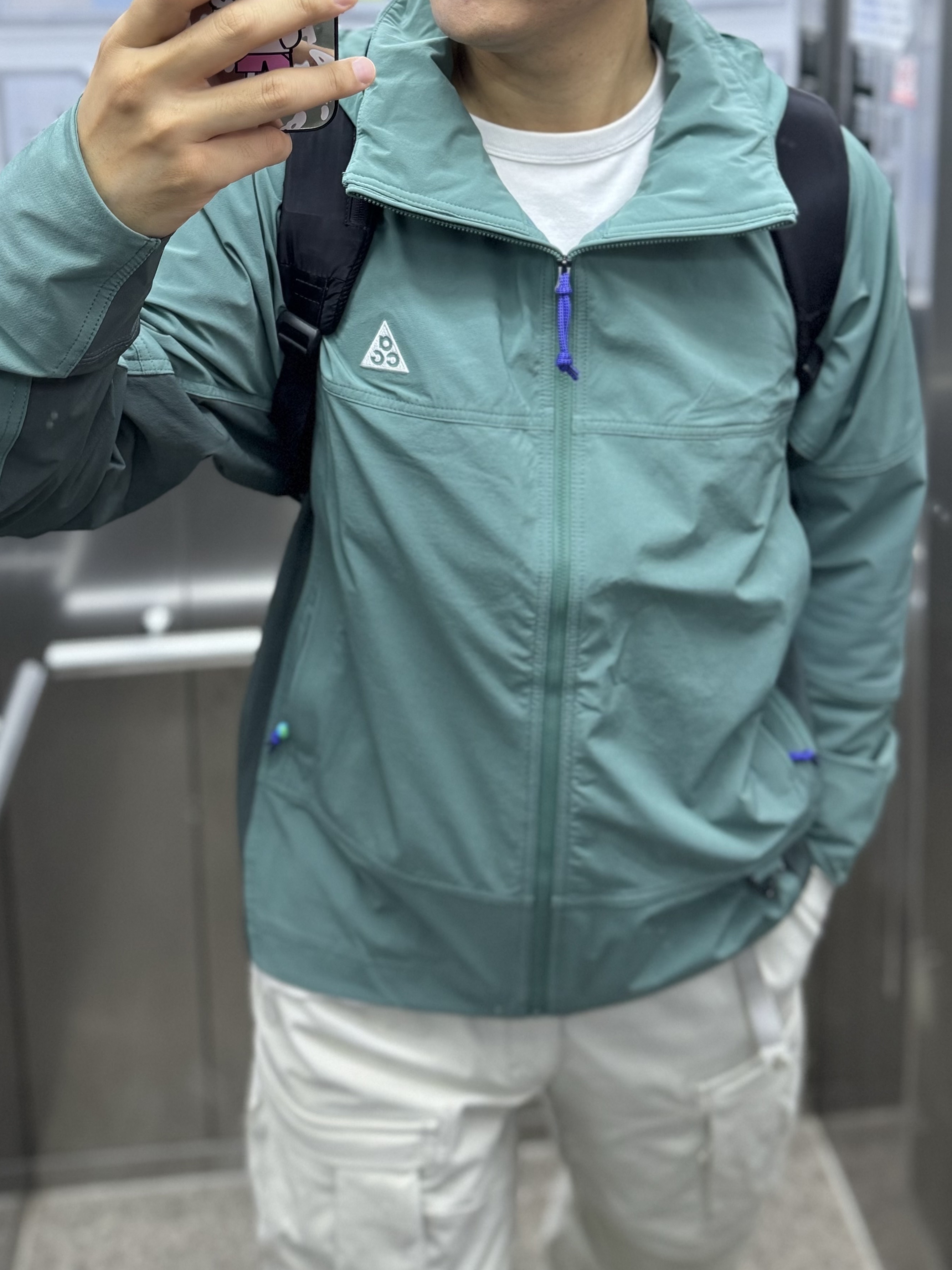 Nike ACG Sun Farer Jacket Bicoastal Vintage Green - Asia, Nike Air Force 1 '07 PRM 40th Anniversary Join Forces White 착용 스타일 - 3
