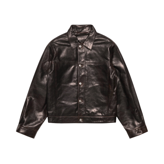 스투시 x 아워레가시 워크샵 블루종 자켓 레더 블랙 | Stussy 스투시 x 아워레가시 워크샵 블루종 자켓 레더 블랙 | Stussy