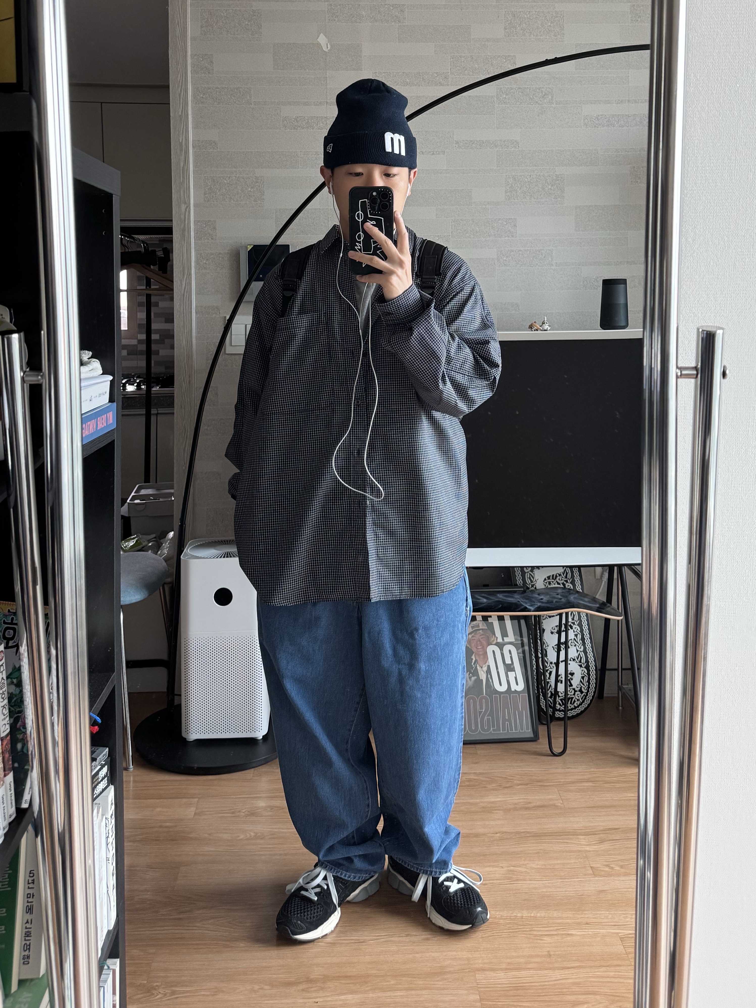 Asics x Ennoy Gel-Nimbus 9 Black Sheet Rock 착용 스타일 - 1