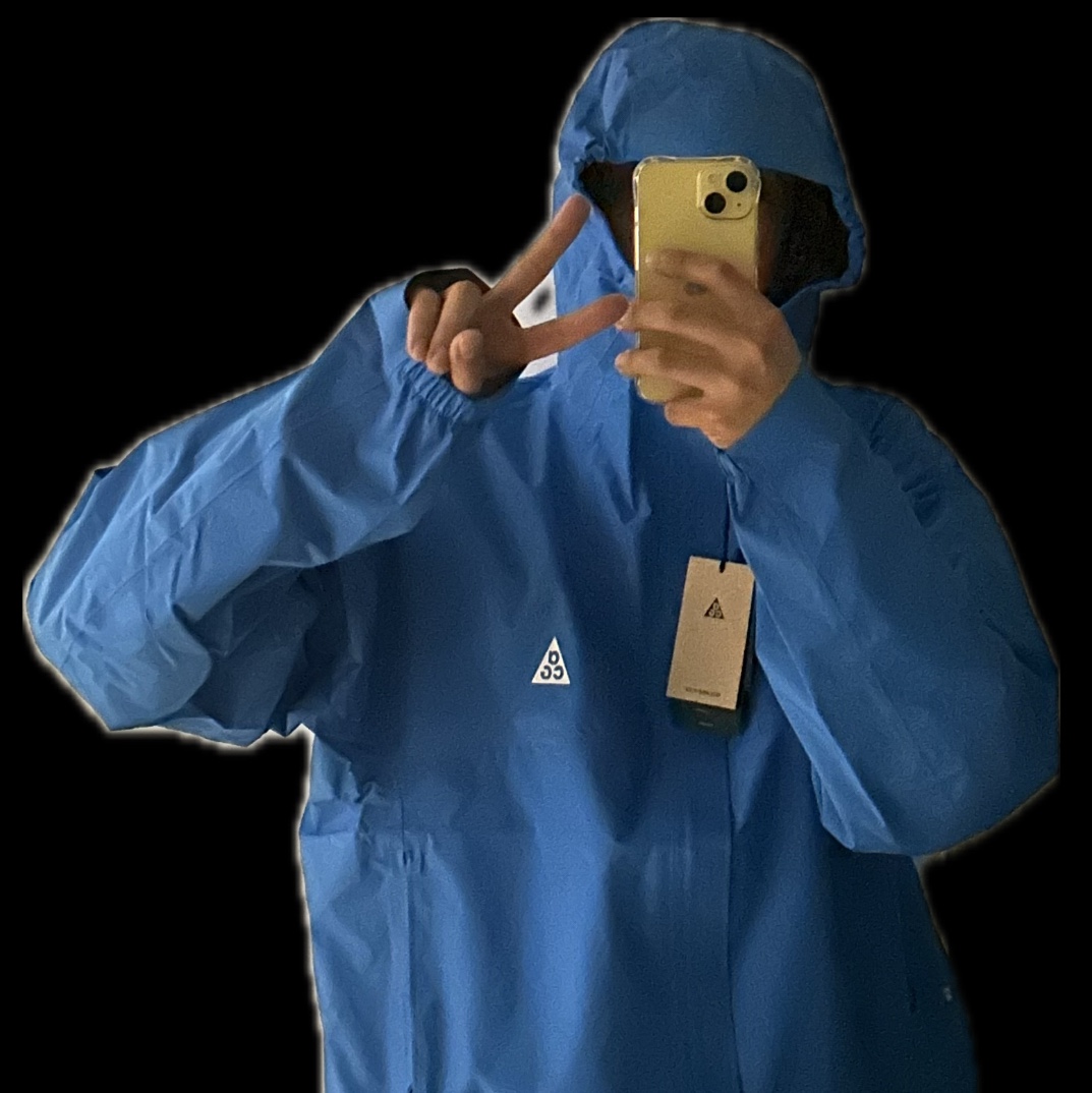 Nike ACG Storm-Fit ADV Cascade Rains Full Zip Jacket Light Photo Blue Summit White - Asia 착용 스타일