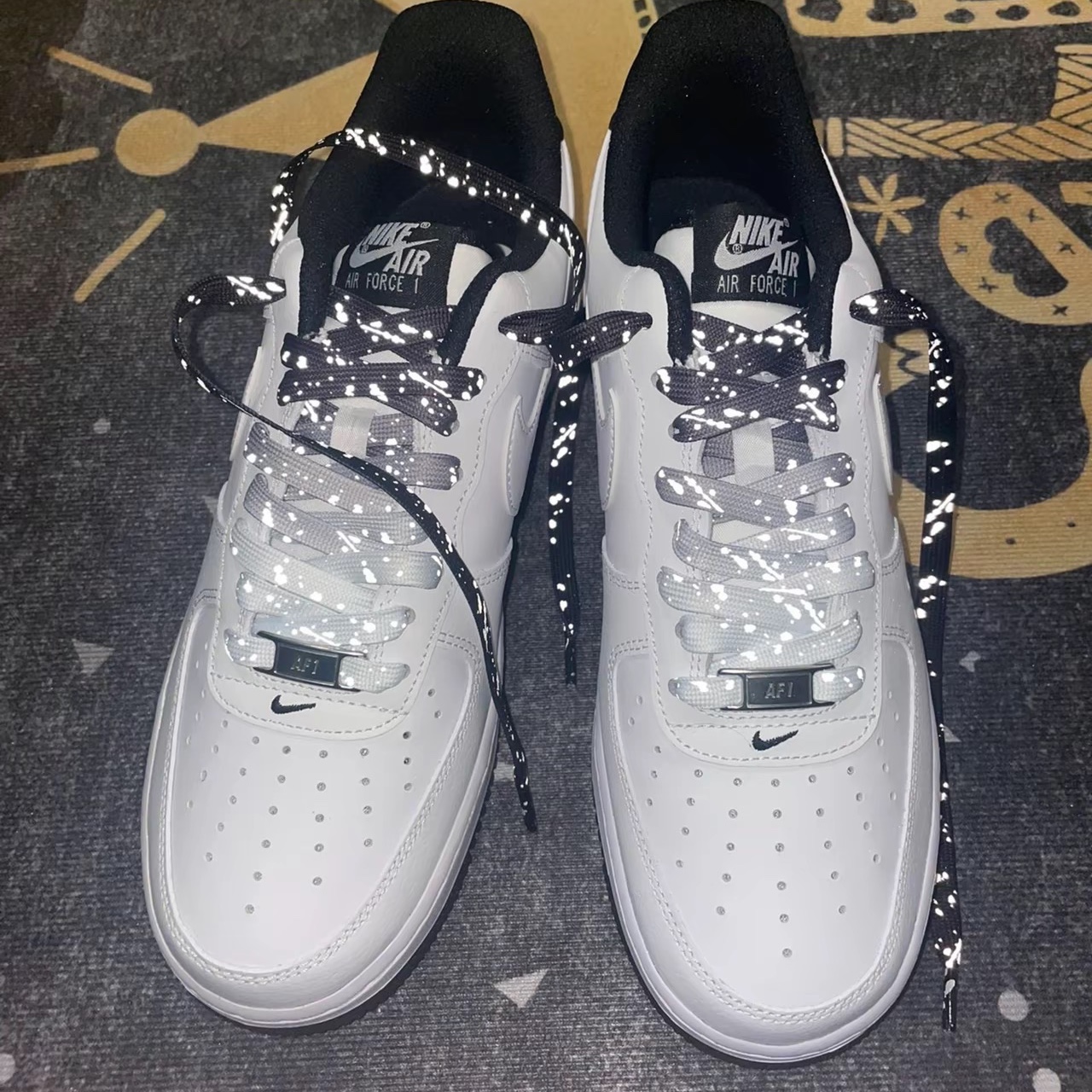 Nike Air Force 1 '07 White Black 착용 스타일