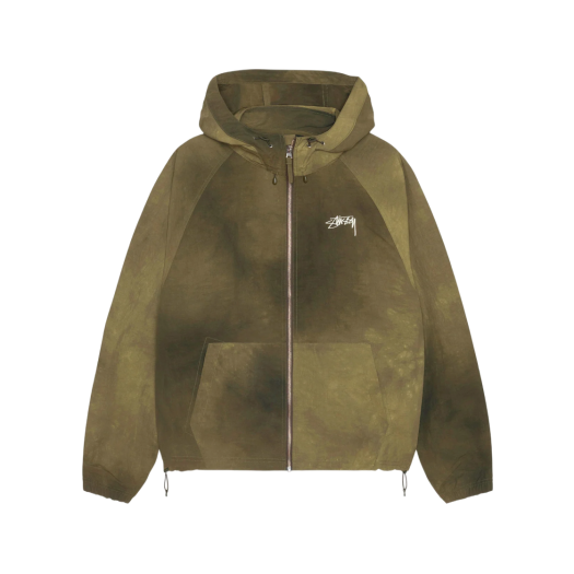 스투시 웨이브 다이 비치 쉘 자켓 블랙 | Stussy | KREAM