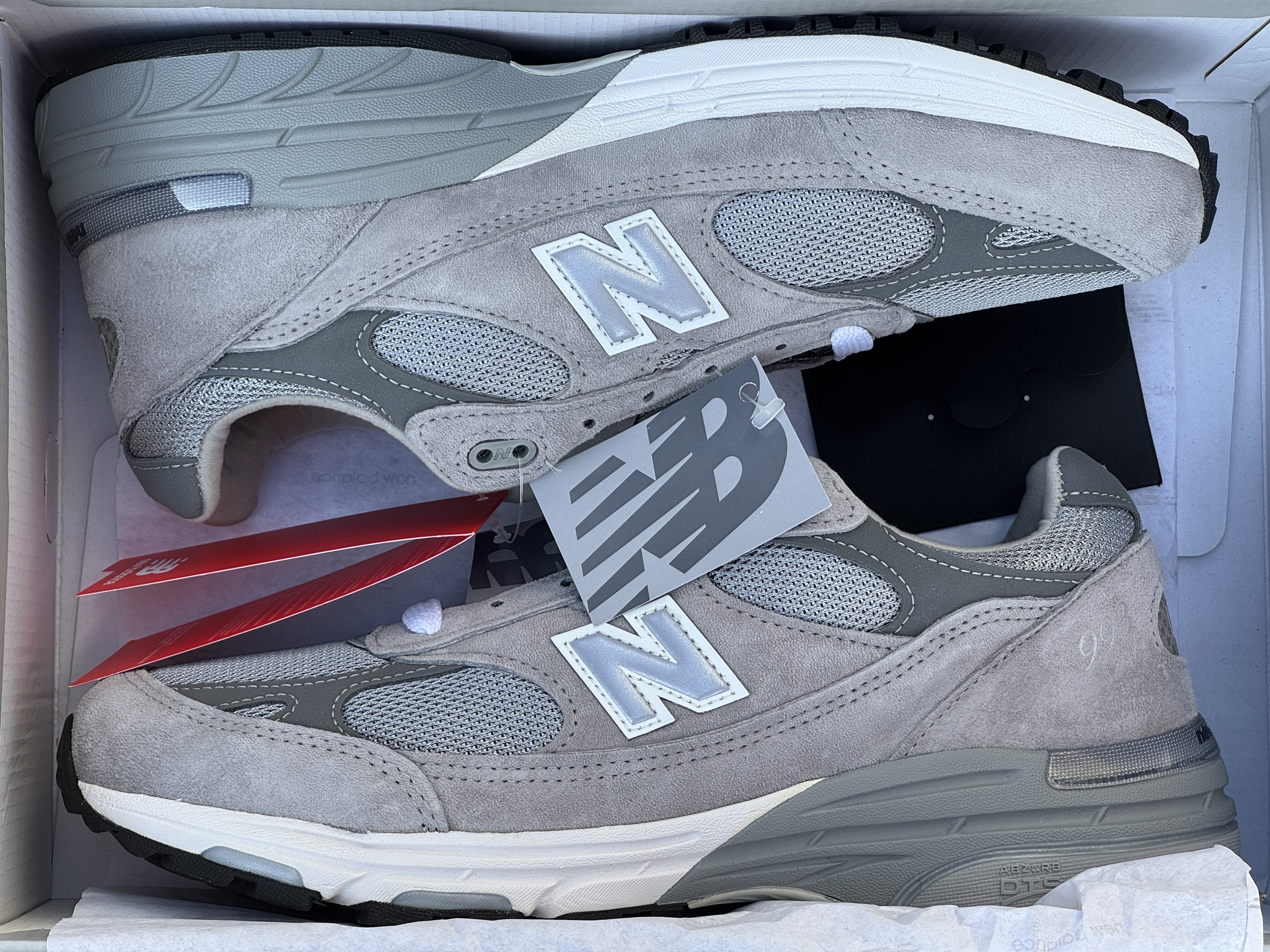 New Balance 993 Made in USA Grey - D Standard 착용 스타일