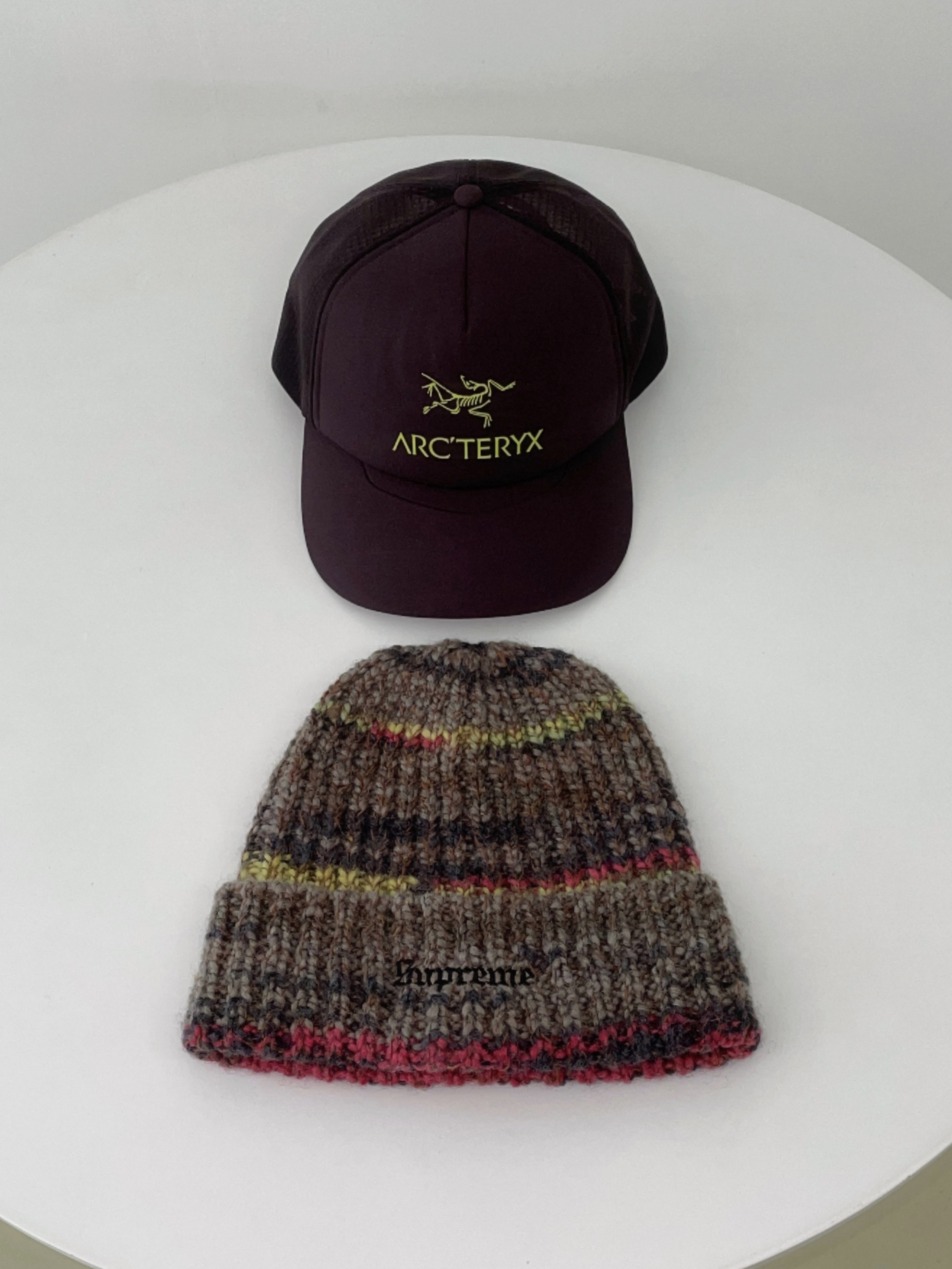 Supreme Space Dye Stripe Beanie Yellow - 24FW 착용 스타일